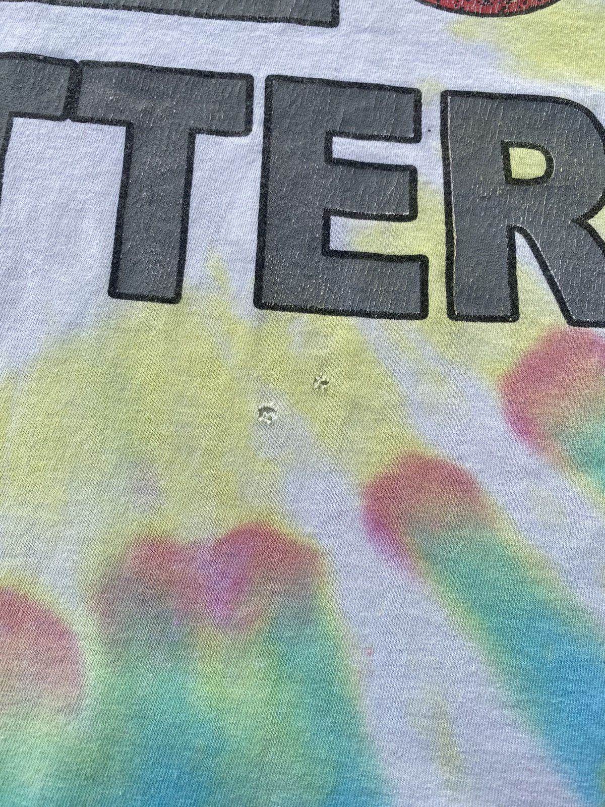 Rap Tees Vintage Thrashed Black Lives Matter Tie Dye Tees Size US XL / EU 56 / 4 - 5 Thumbnail