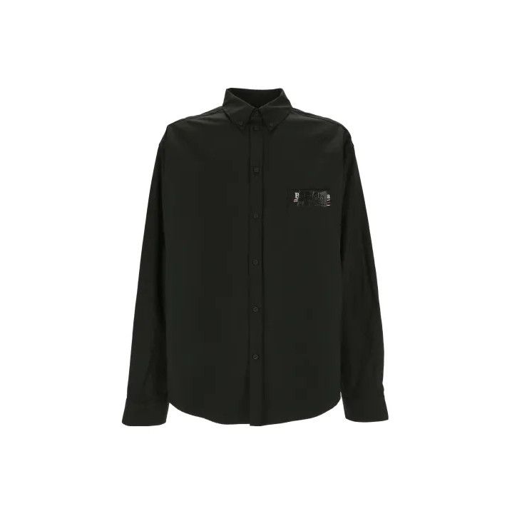 Balenciaga Balenciaga Black Button-Up Long Sleeve Shirt Size US M / EU 48-50 / 2 - 1 Thumbnail