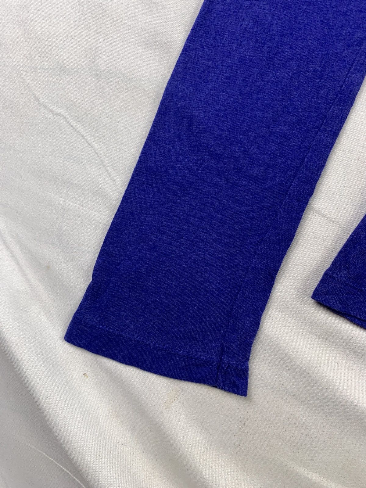 Japanese Brand y2k Ozoc Japan Blue Poem Graphic Wide Neck Longsleeve Top Size M / US 6-8 / IT 42-44 - 8 Thumbnail
