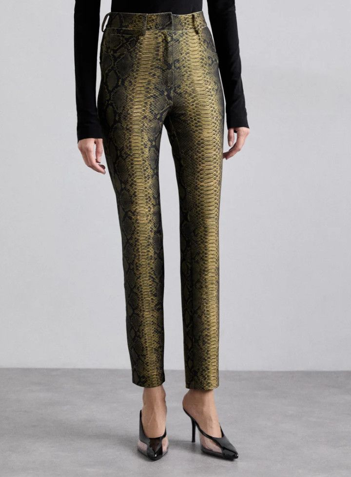 Norma Kamali Norma Kamali High-Waist Pencil Pants Python ( L/36 ) Size 22" - 2 Thumbnail