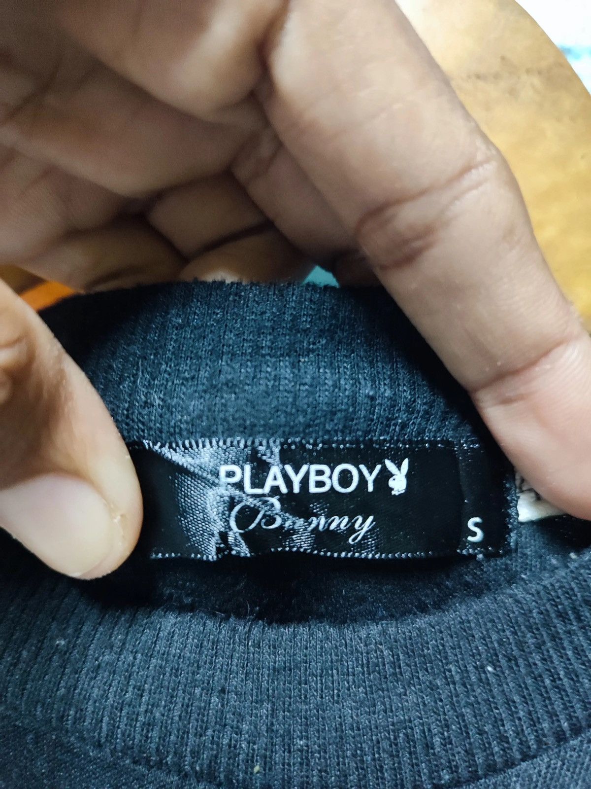 Playboy Vintage Cropped Playboy Sweatshirt – Black by Virgirl Collab Size S / US 4 / IT 40 - 10 Thumbnail