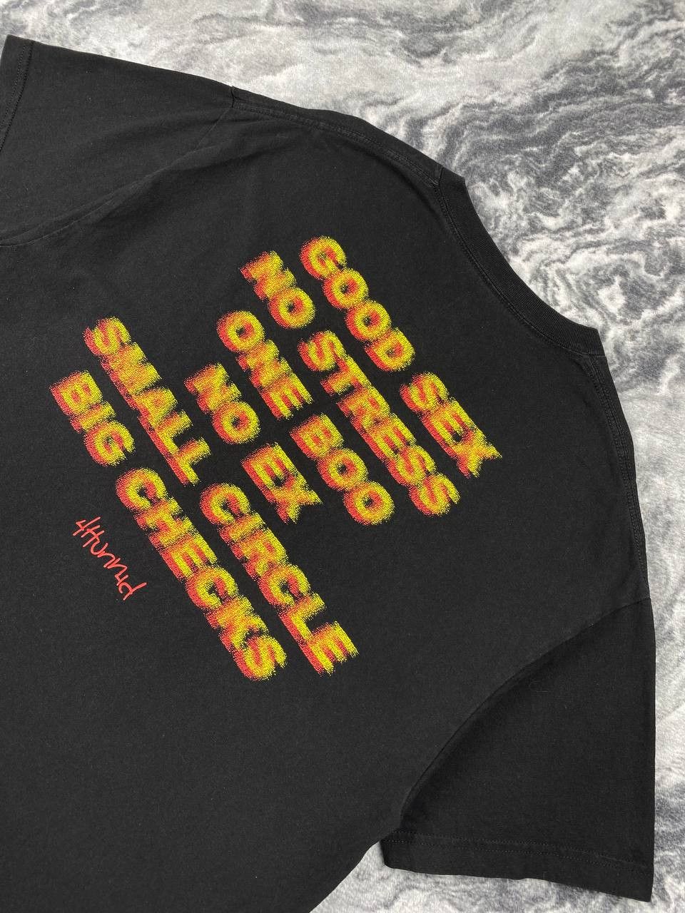 Vintage Vintage 4Hunnid Big Logo T Shirt Men Size XL Black Size US XL / EU 56 / 4 - 4 Thumbnail
