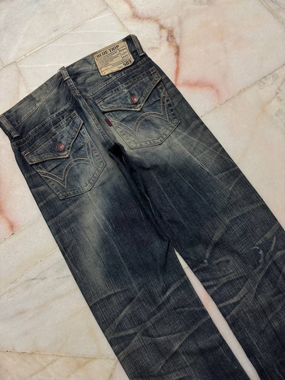 Edwin 💥Insane💥Vtg Edwin Rusty Honeycomb Sick Clawmark Nice Style Size US 31 - 18 Thumbnail