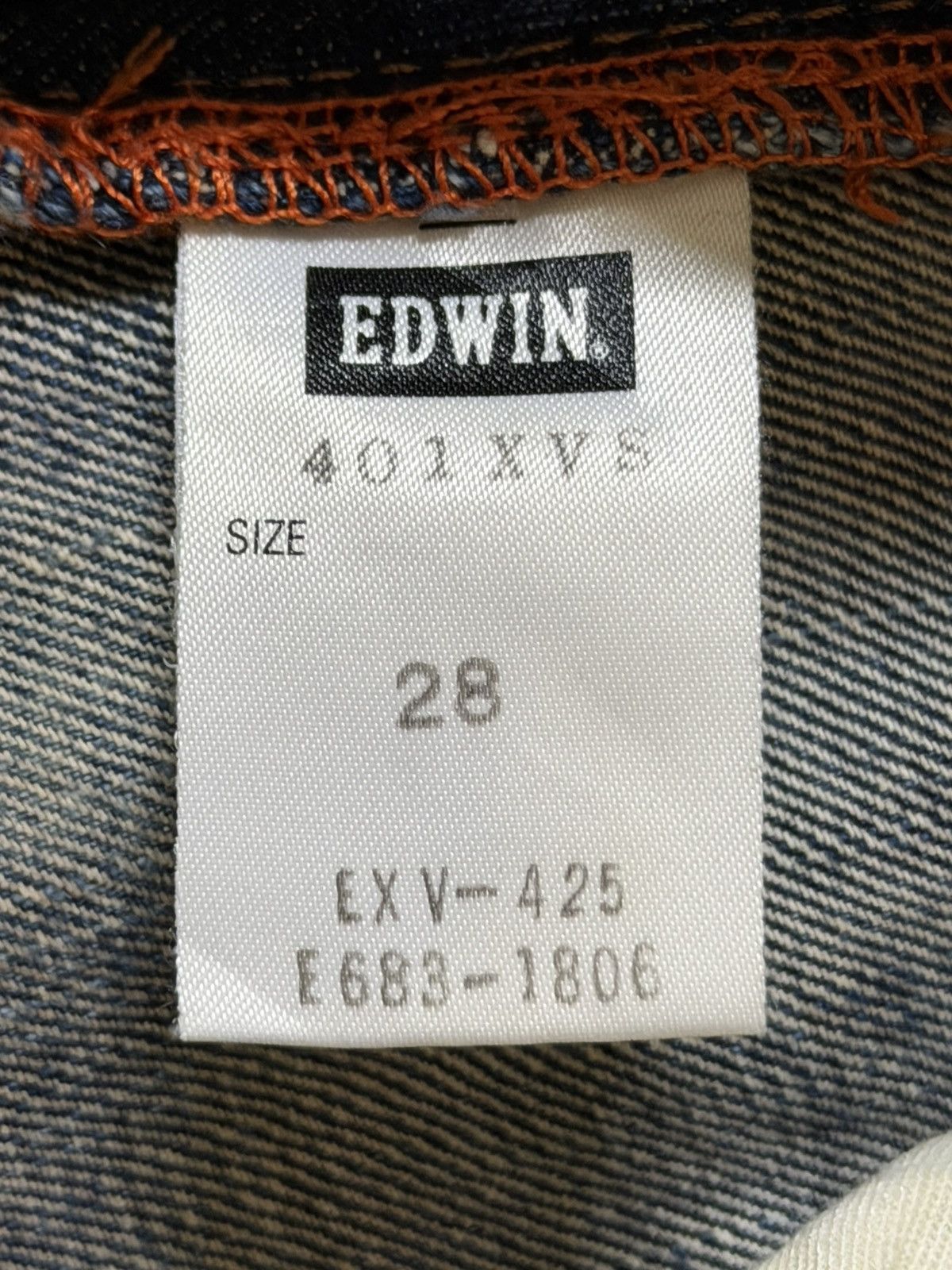 Edwin Vintage 90s Edwin XV Buckle Mud Wash Faded Wide Leg Baggy Size US 29 - 10 Thumbnail