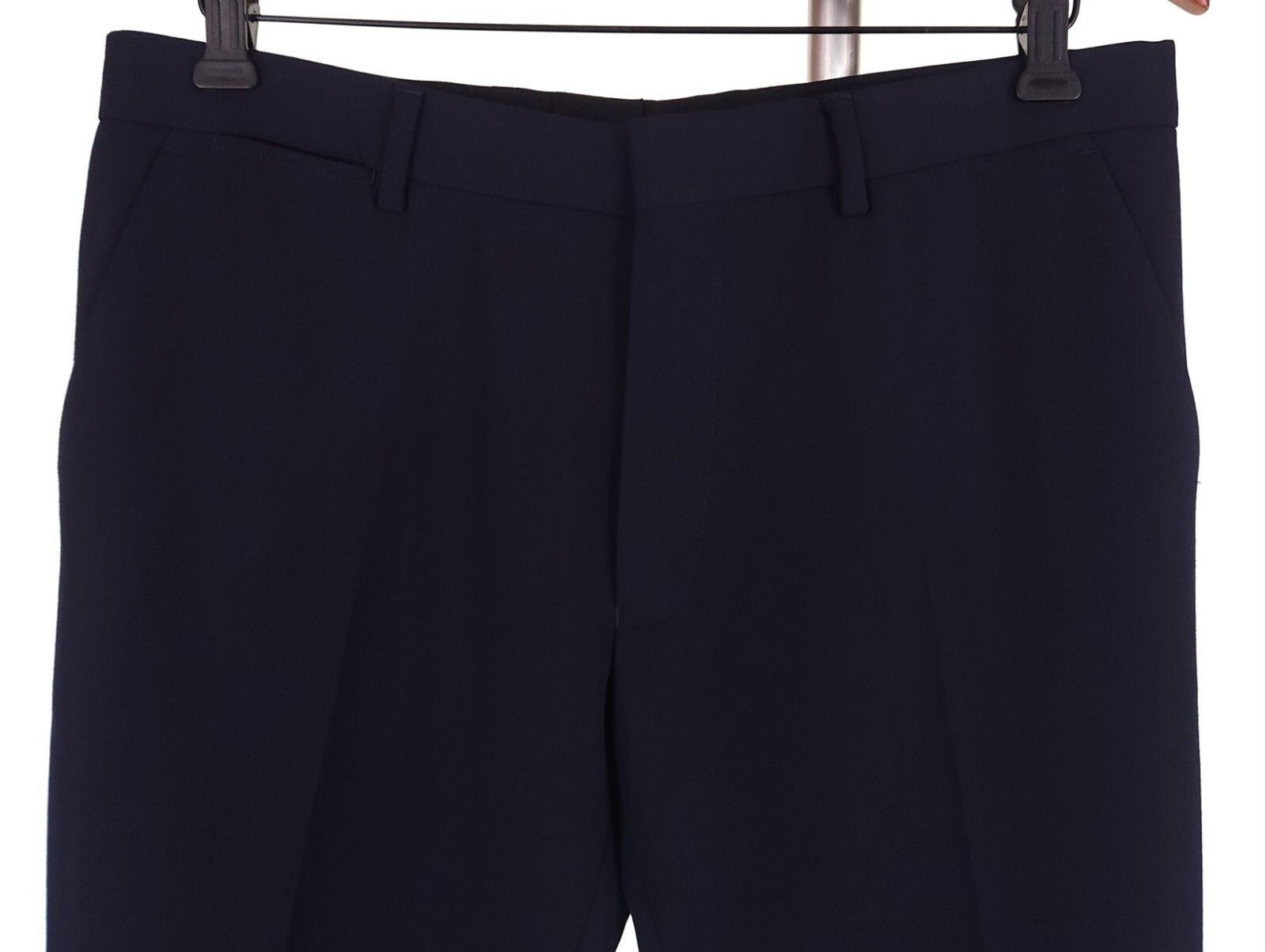 Dries Van Noten Dries Van Noten Wool-Blend Pants Size 50 US M Mens Navy Tro Size US 34 / EU 50 - 2 Thumbnail