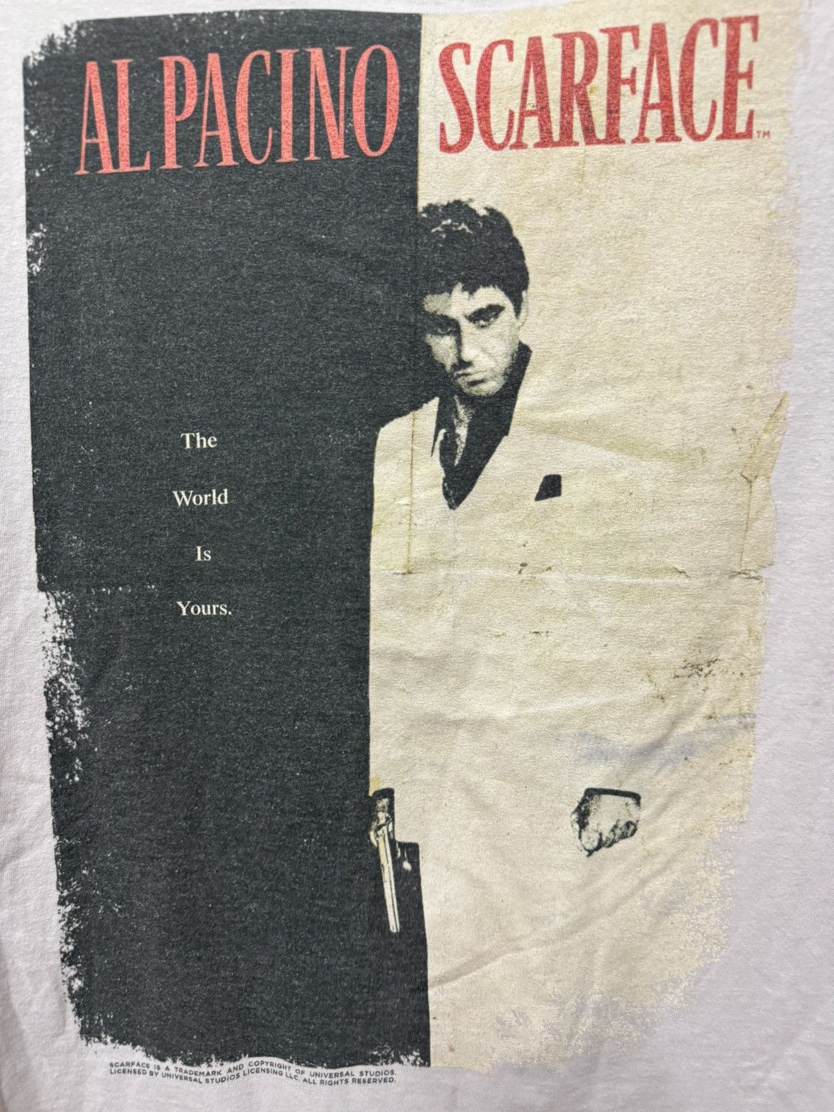 Fruit Of The Loom × Vintage Al Pacino Scarface Movie Crime/Thriller by Tony Montana Size US L / EU 52-54 / 3 - 2 Thumbnail