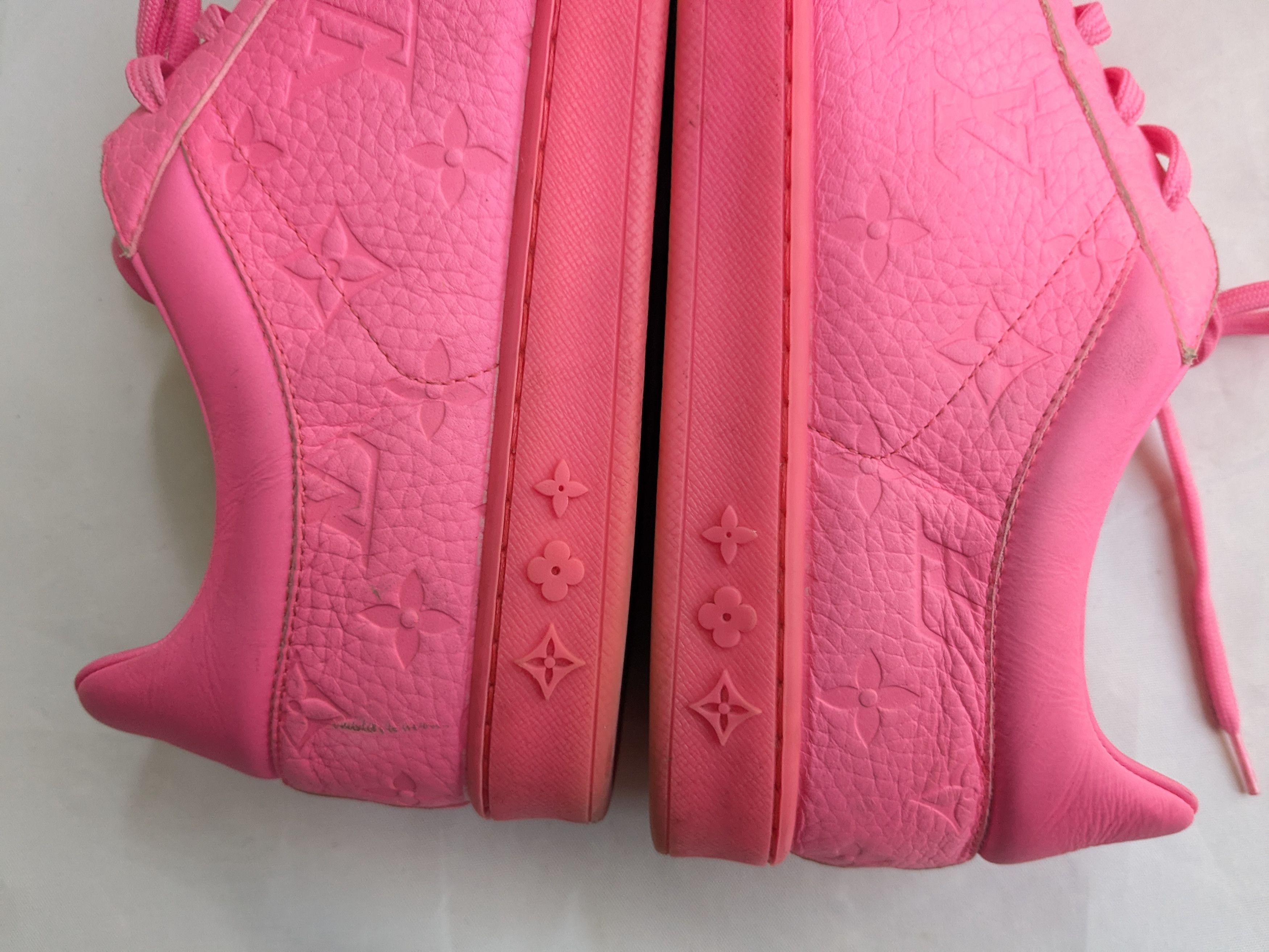 Louis Vuitton Louis Vuitton Monogram Sneakers Pink 10.5 Logo Size US 10.5 / EU 43-44 - 12 Thumbnail