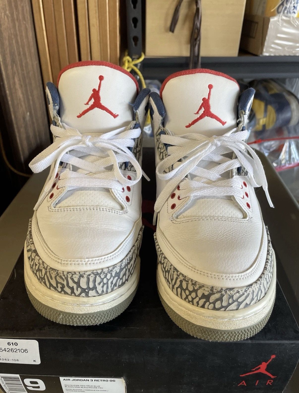 Jordan Brand Retro Air Jordan 3 True Blue Size US 9 / EU 42 - 3 Thumbnail