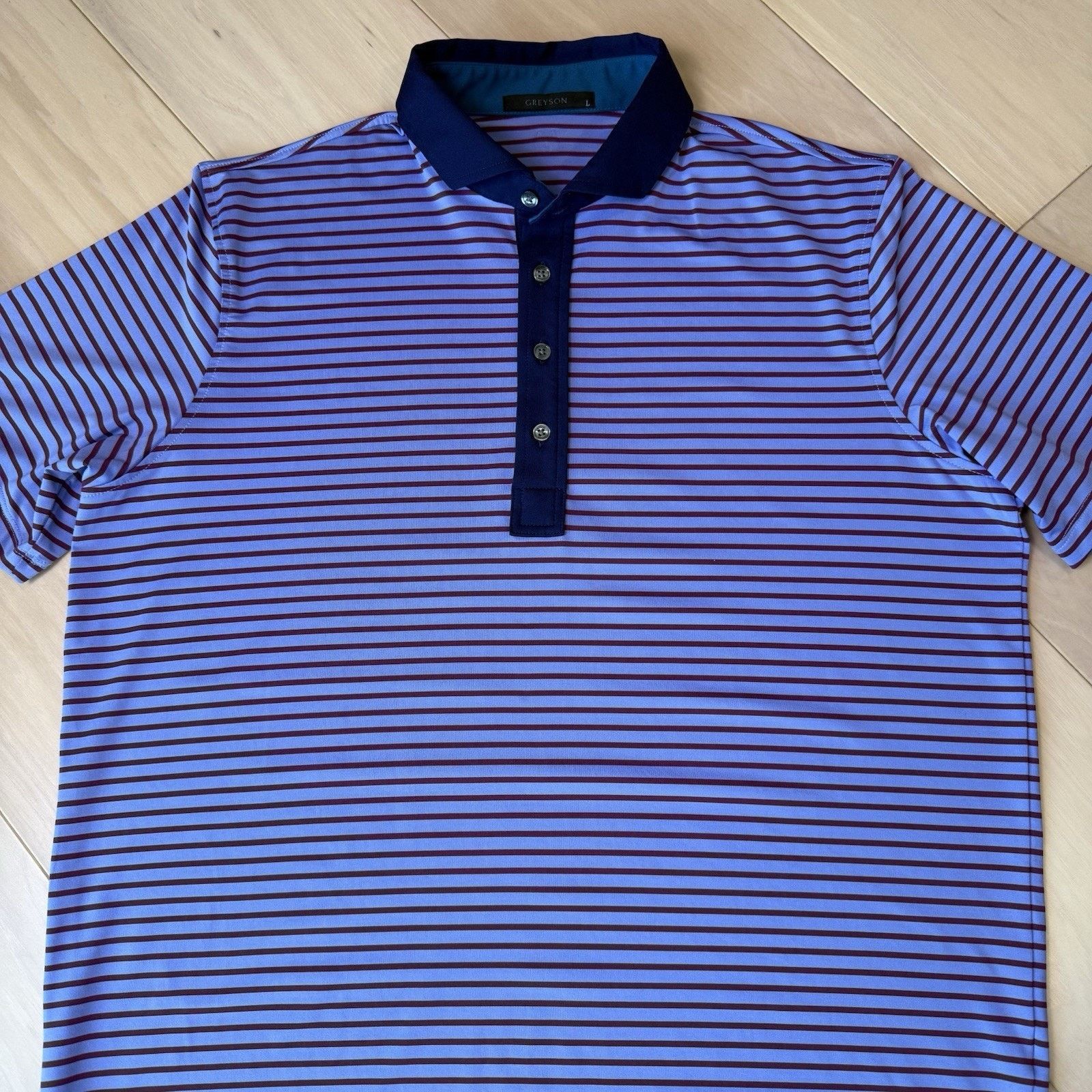 Other Greyson Golf Polo L Multicolor Striped Short Sleeve Summer Size US L / EU 52-54 / 3 - 4 Thumbnail