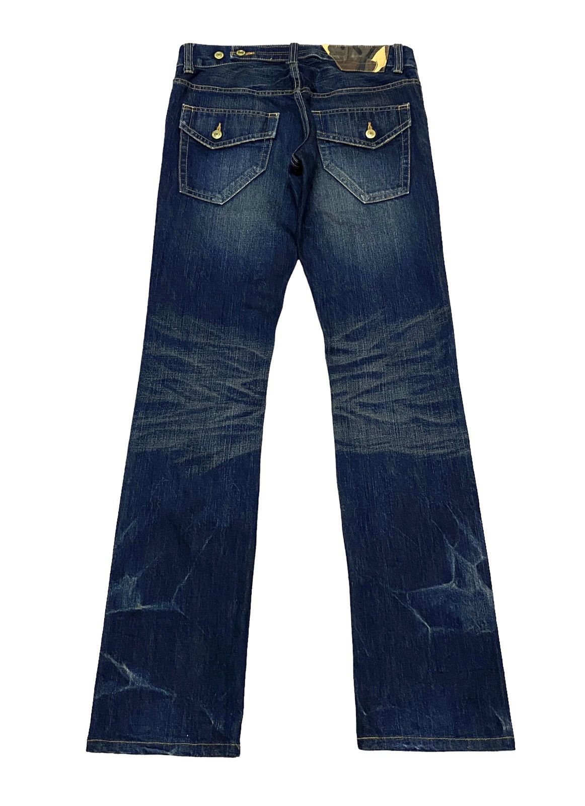 14th Addiction × Japanese Brand × Le Grande Bleu (L.G.B.) Rare Design Vintage Japanese Brand Revolution Jeans 1990s Size US 33 - 2 Thumbnail