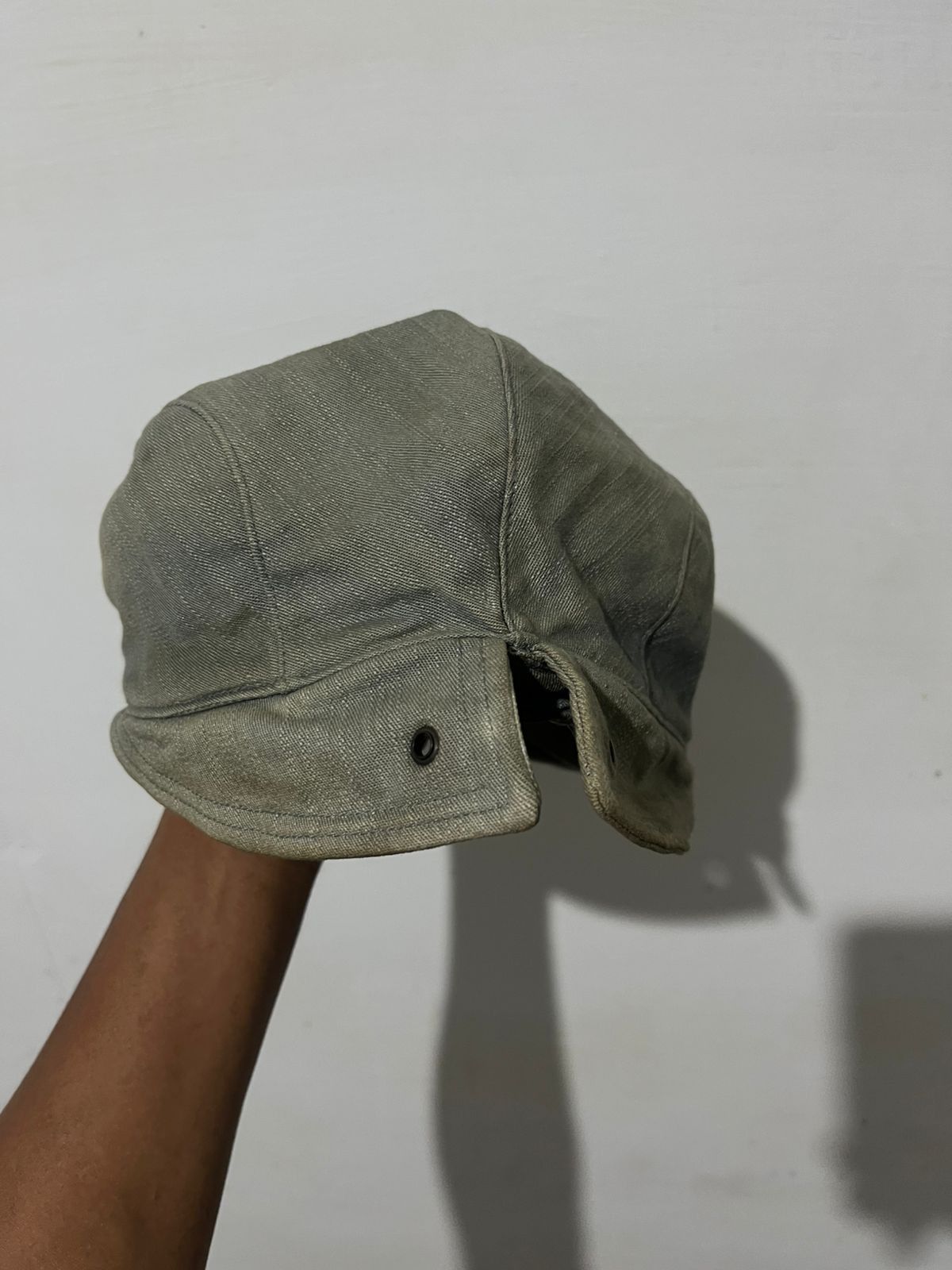 Issey Miyake Archive Stich Works Co.japan Distrassed Denim Flat Cap Size ONE SIZE - 5 Thumbnail
