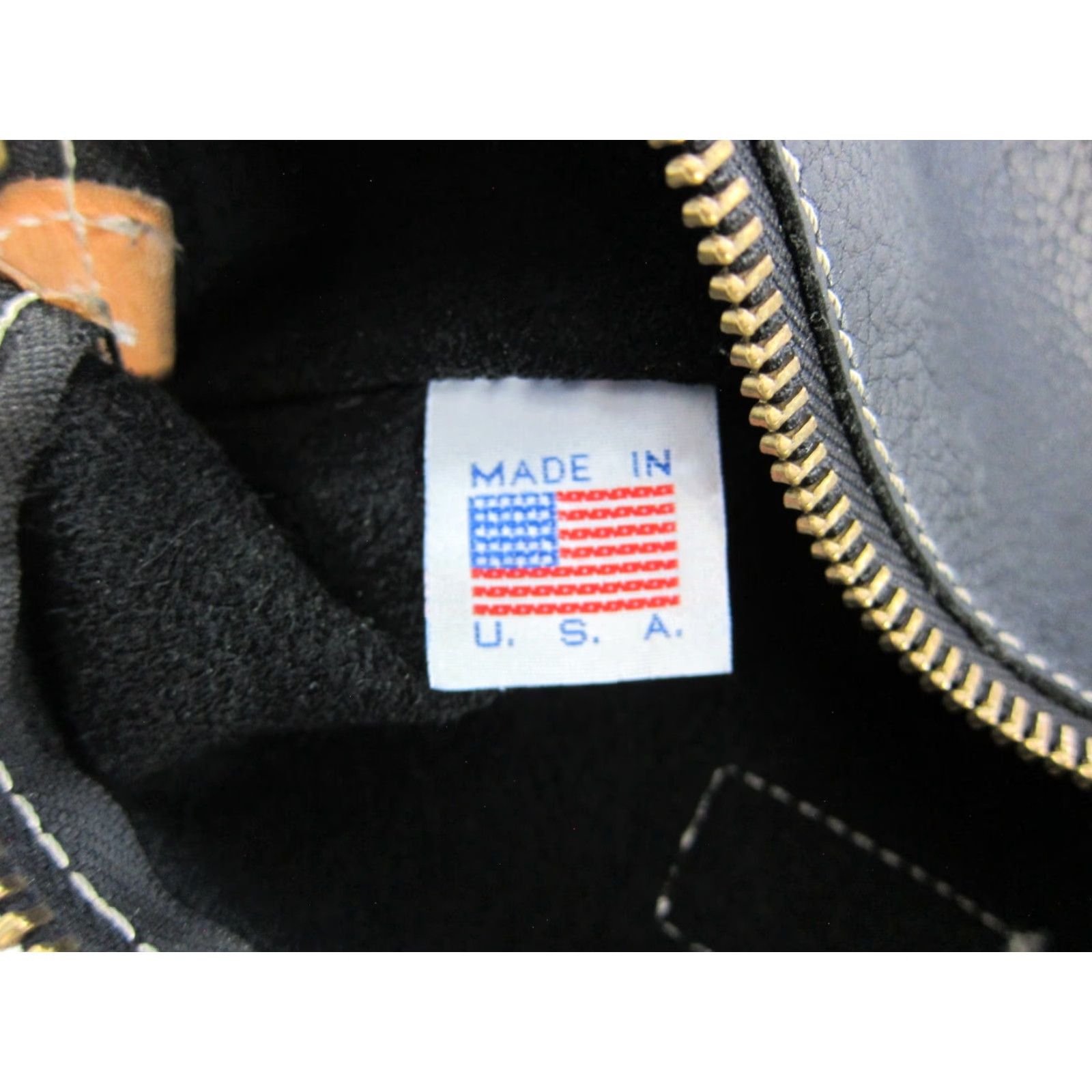 Vintage Baltimore Bag Co. Black Brown Leather Zipper Clutch Wristlet Wallet Purse Clutch Wristlet Purse Size ONE SIZE - 3 Thumbnail