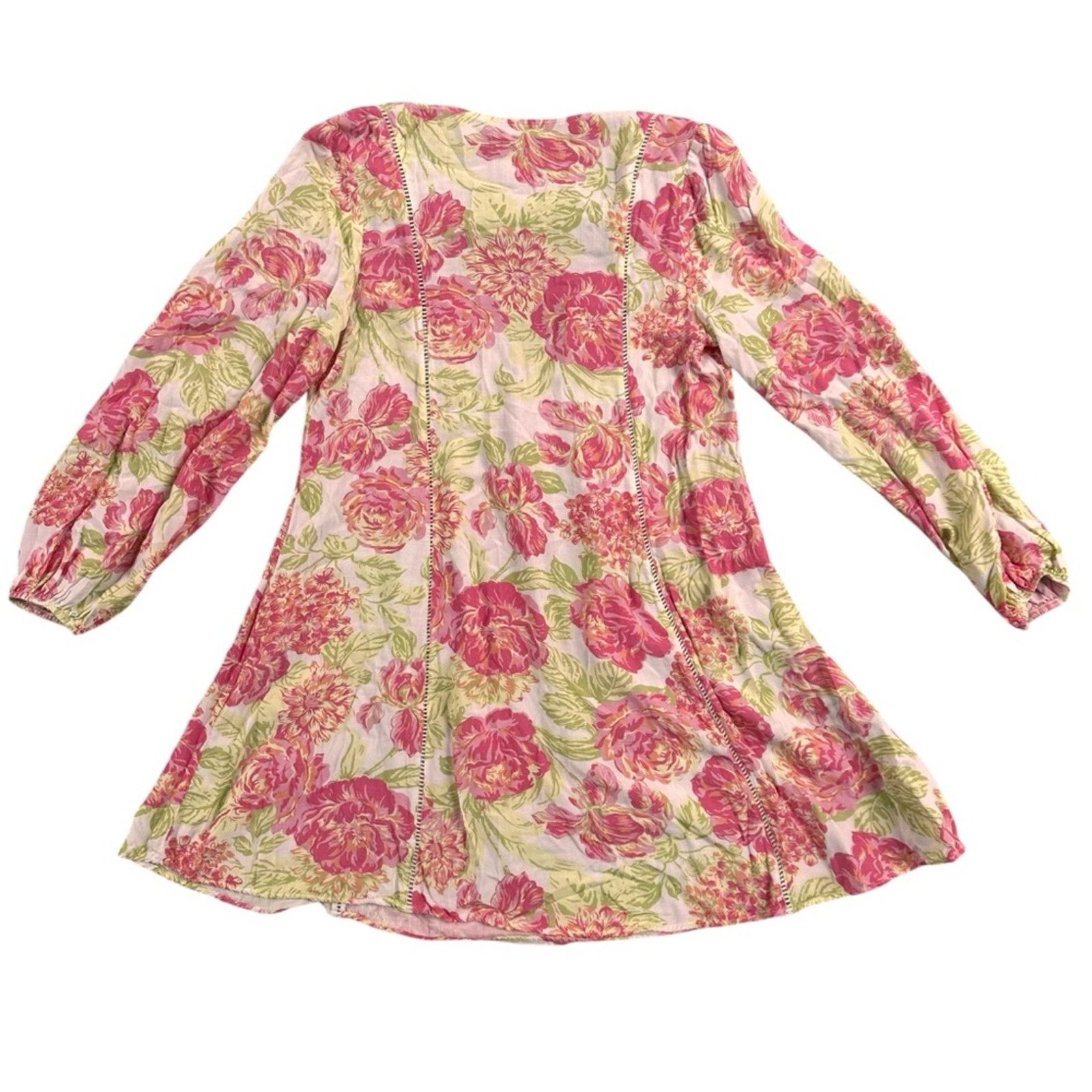 Other Anthropologie Maaji Chintz Floral Tunic Kaftan – Pink/Green Size S / US 4 / IT 40 - 5 Thumbnail