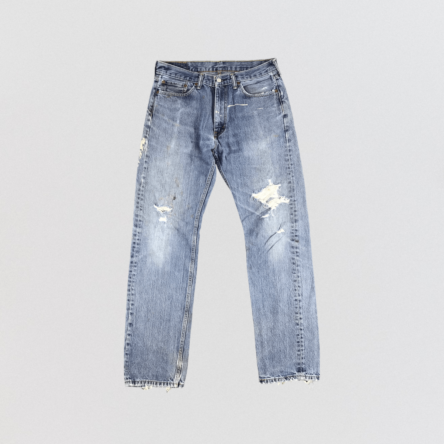 Levi's Vintage Distress Levis 505 Jeans-JM1122 Size US 34 / EU 50 - 1 Thumbnail
