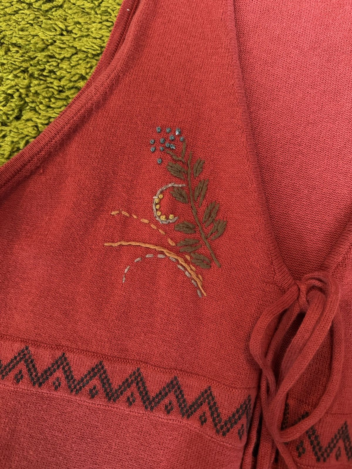 Designer × Gudrun Sjoden Gudrun Sjoden embroidered wool blend knit vest tunic Size M / US 6-8 / IT 42-44 - 3 Thumbnail