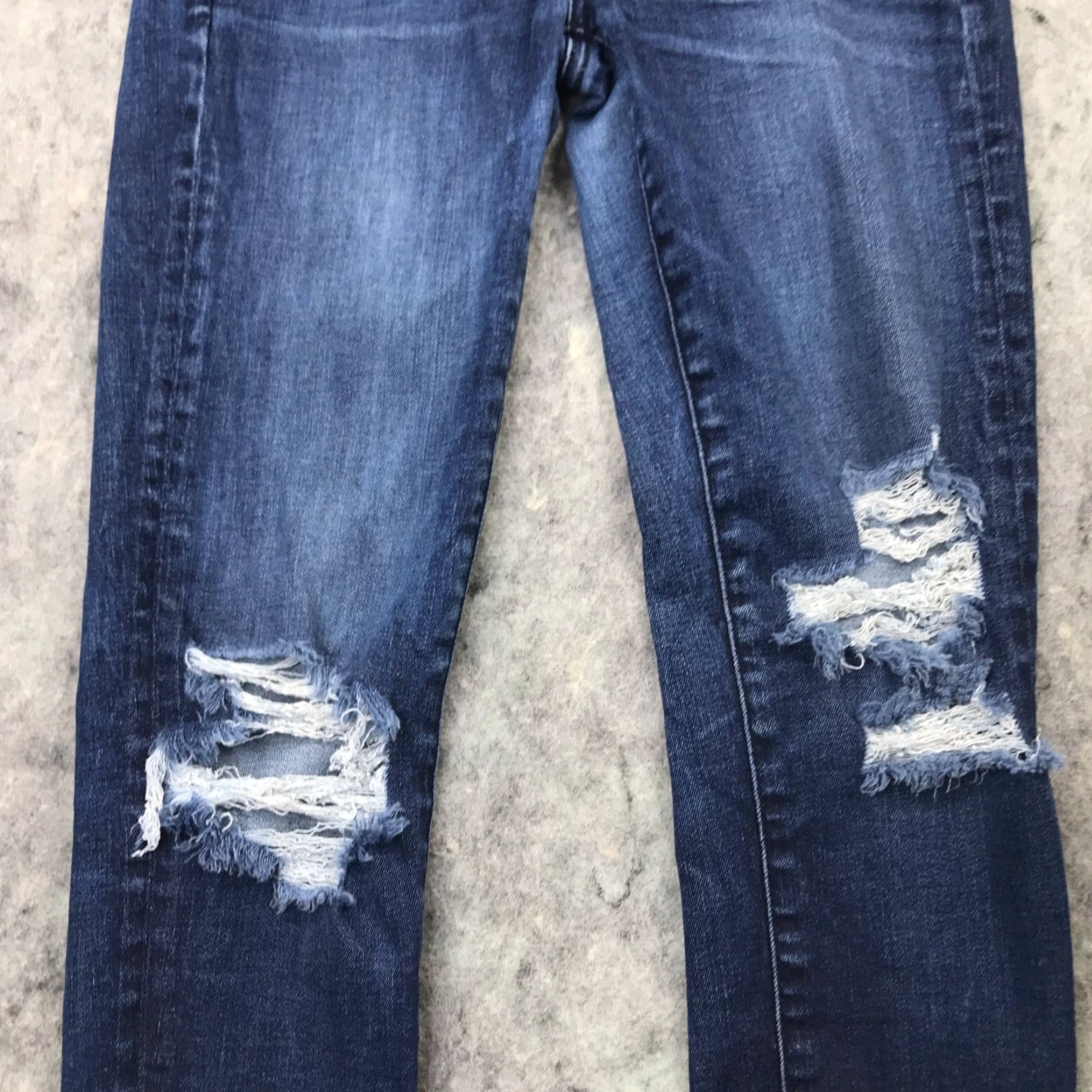 American Eagle Outfitters American Eagle Womens Jeans 4 Distressed Destroyed High Rise Jegging Stretch Size 27" / US 4 / IT 40 - 3 Thumbnail