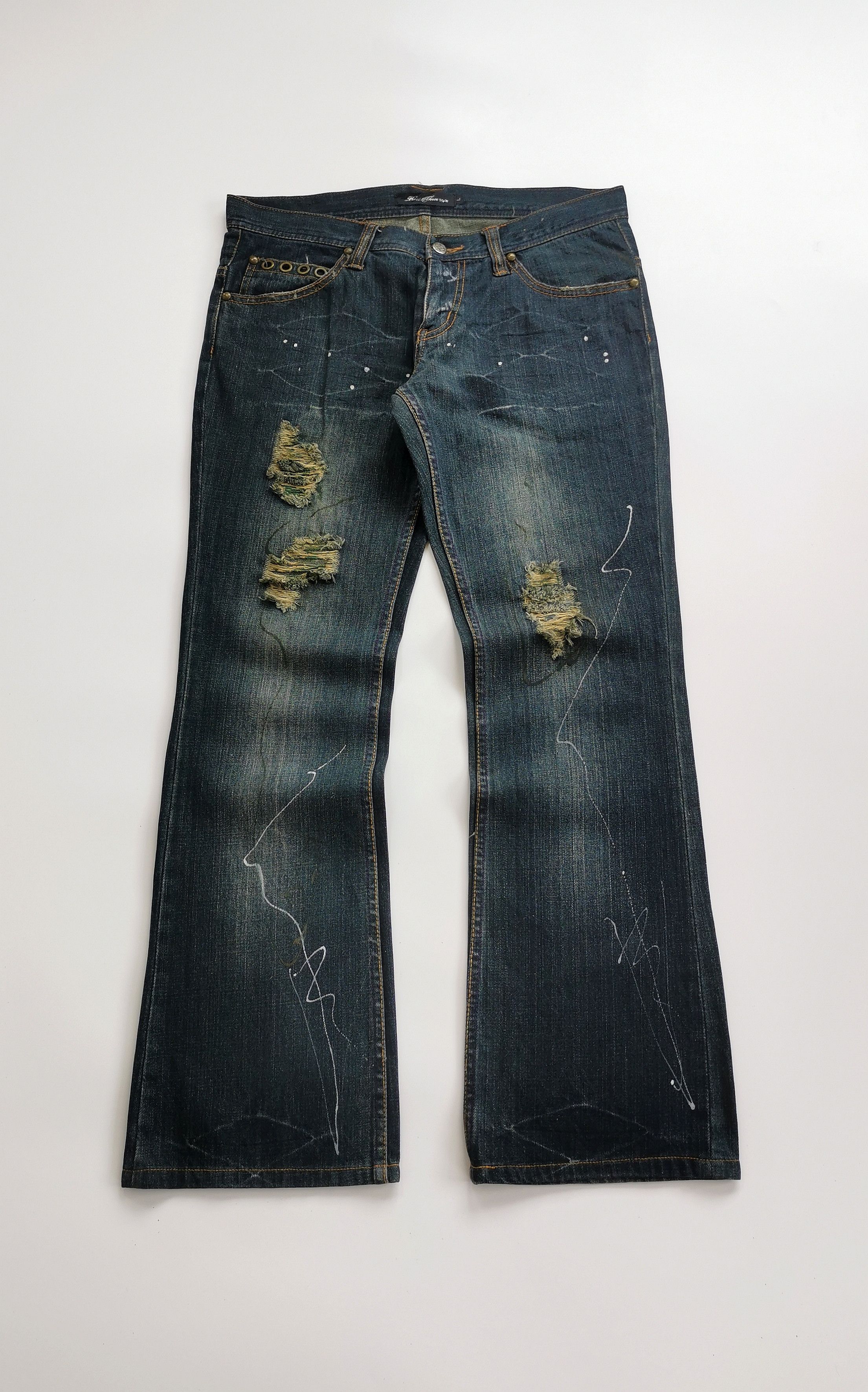 Tornado Mart Avantgarde Root Three Style Flare Jeans Likely Tornado Mart Size US 33 - 1 Thumbnail