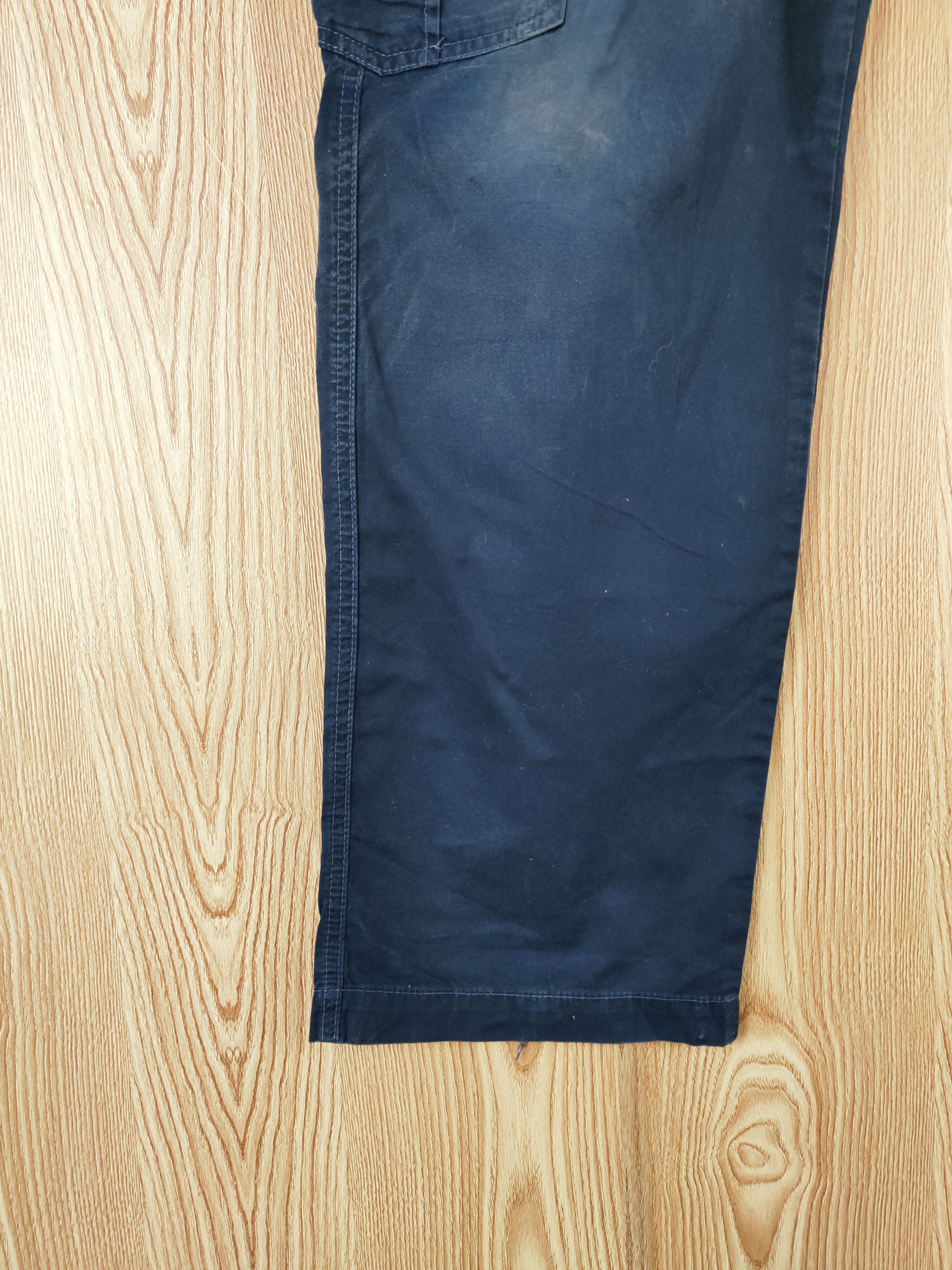Japanese Brand GW Navy Faded Multipocket Tactical Cargo Pants #W376 Size US 33 - 4 Thumbnail