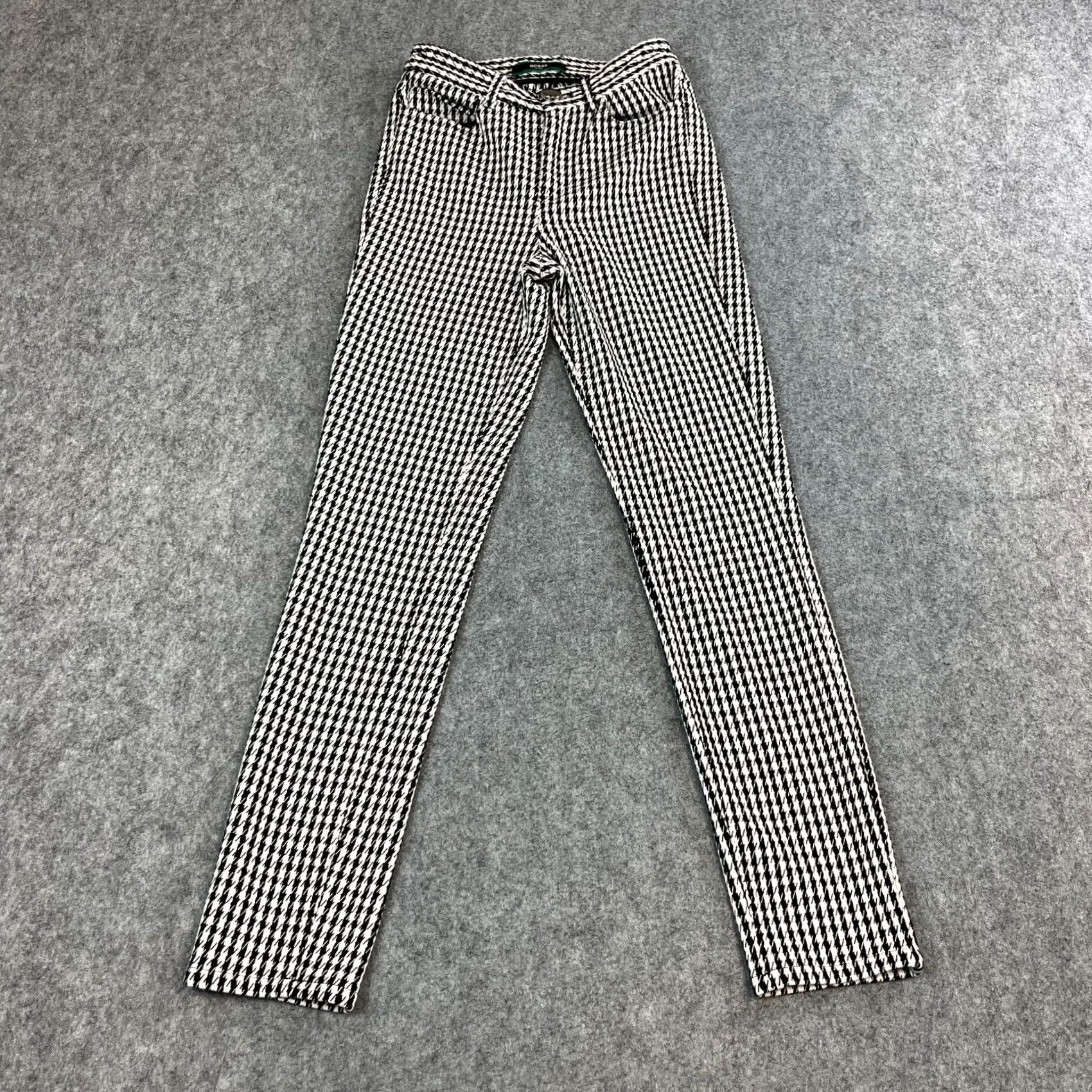 Guess GUESS Chino Trousers Pants Skinny 26 28 UK6 Black White Check Houndstooth Womens Pants Size 28" / US 6 / IT 42 - 2 Thumbnail