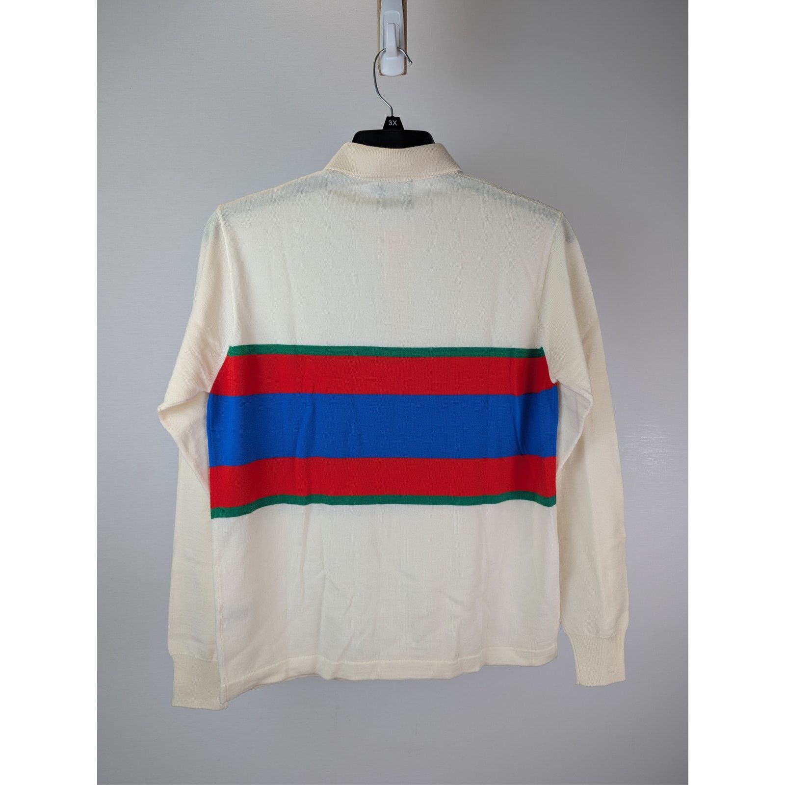 Drake's o1rshd1 CC20 stripe extrafine merino wool rugby polo sweater Size US S / EU 44-46 / 1 - 15 Thumbnail