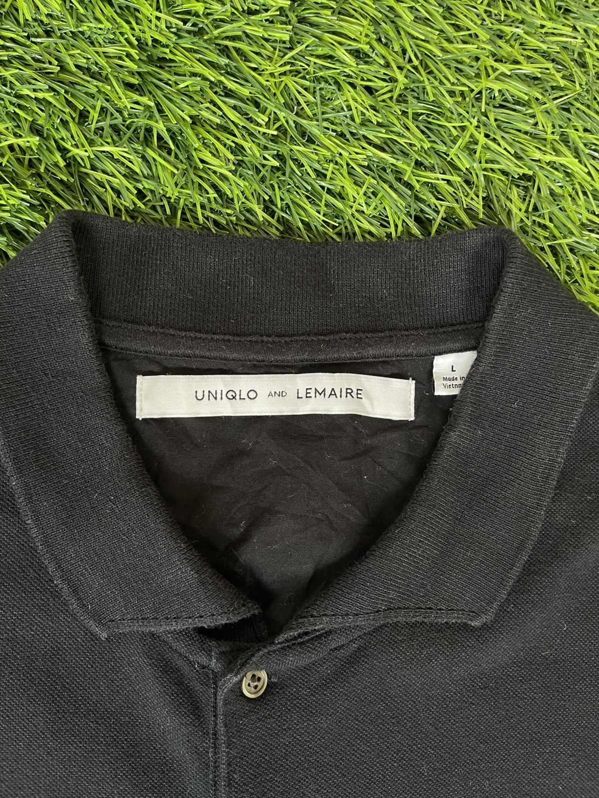 Lemaire × Uniqlo Hype🔥UNIQLO x LEMAIRE🔥Black Polo Tshirt Size US L / EU 52-54 / 3 - 9 Thumbnail