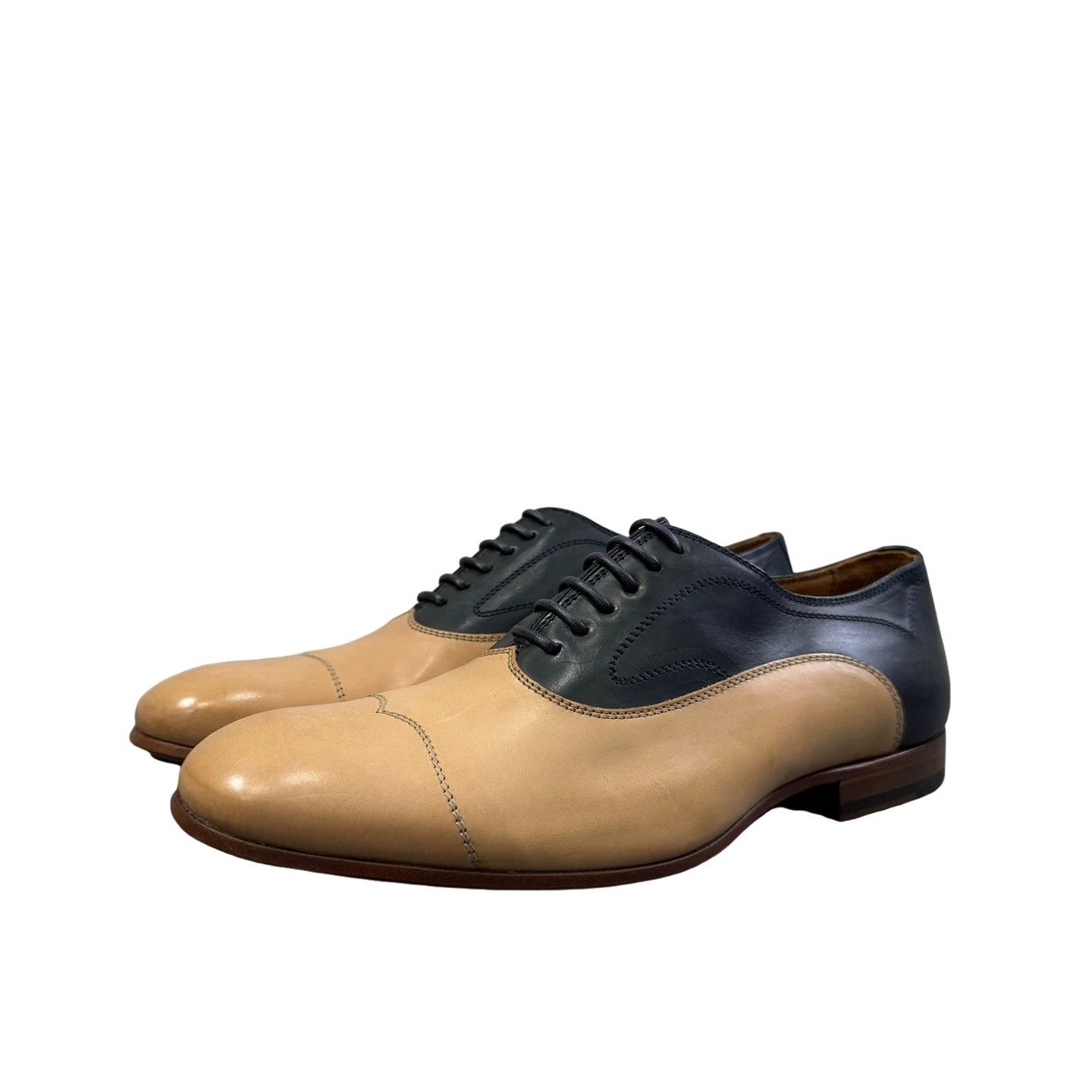 Alexander McQueen Alexander McQueen Two-Tone Leather Oxford Shoes 40 Size US 7 / EU 40 - 1 Thumbnail