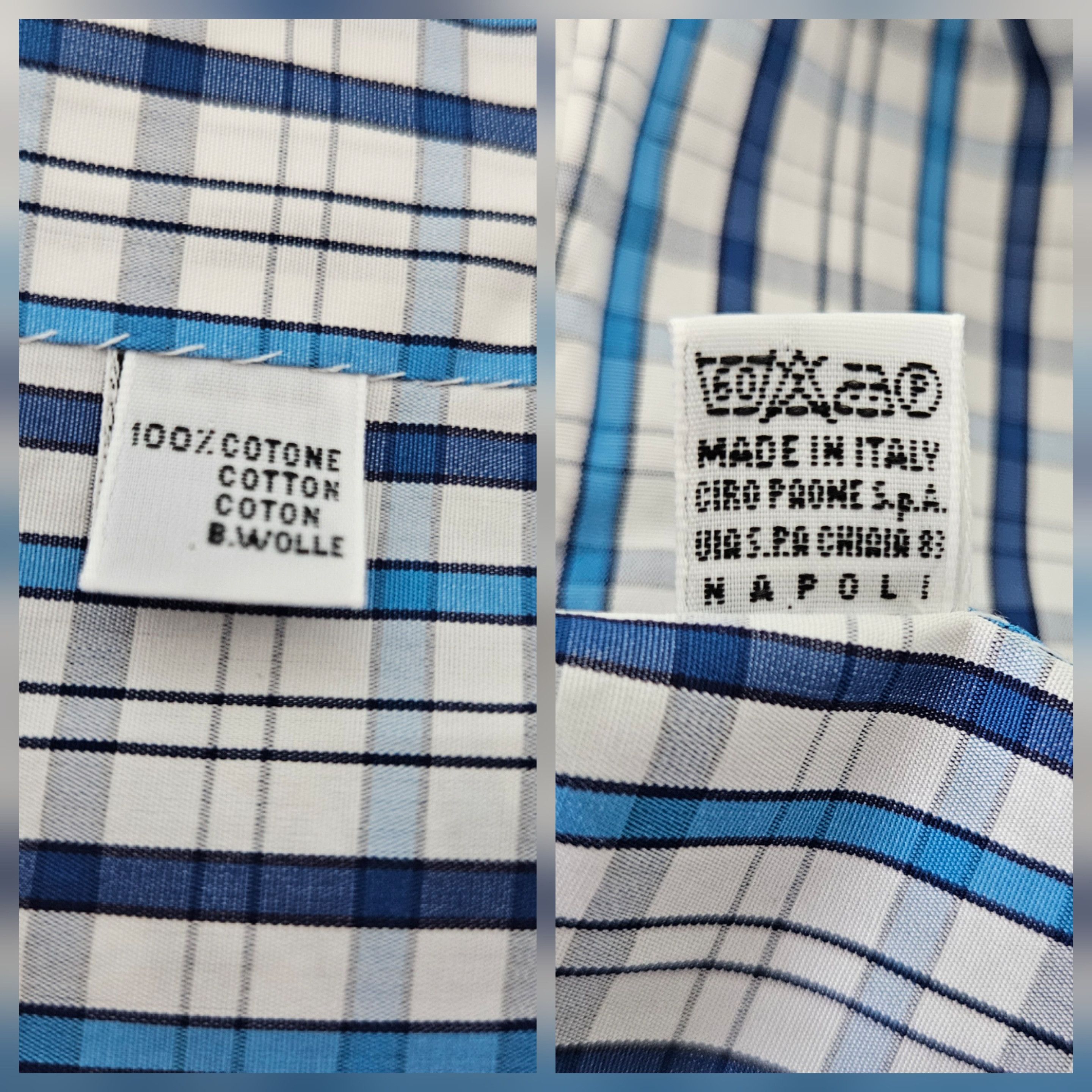 Kiton Kiton Black Dress Shirt – Blue Multi-Check, Size IT 38 / 15 Size US M / EU 48-50 / 2 - 10 Thumbnail
