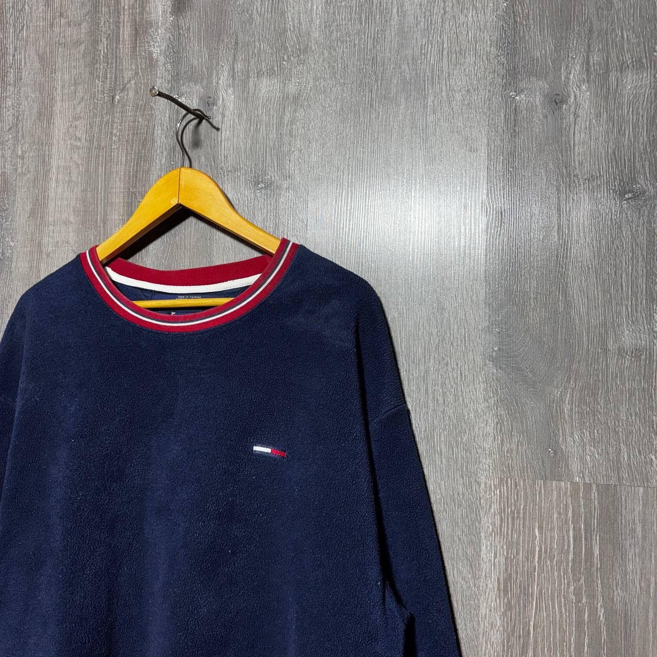 Tommy Jeans Vintage Tommy Jeans 90s Fleece Sweater Size US XL / EU 56 / 4 - 2 Thumbnail