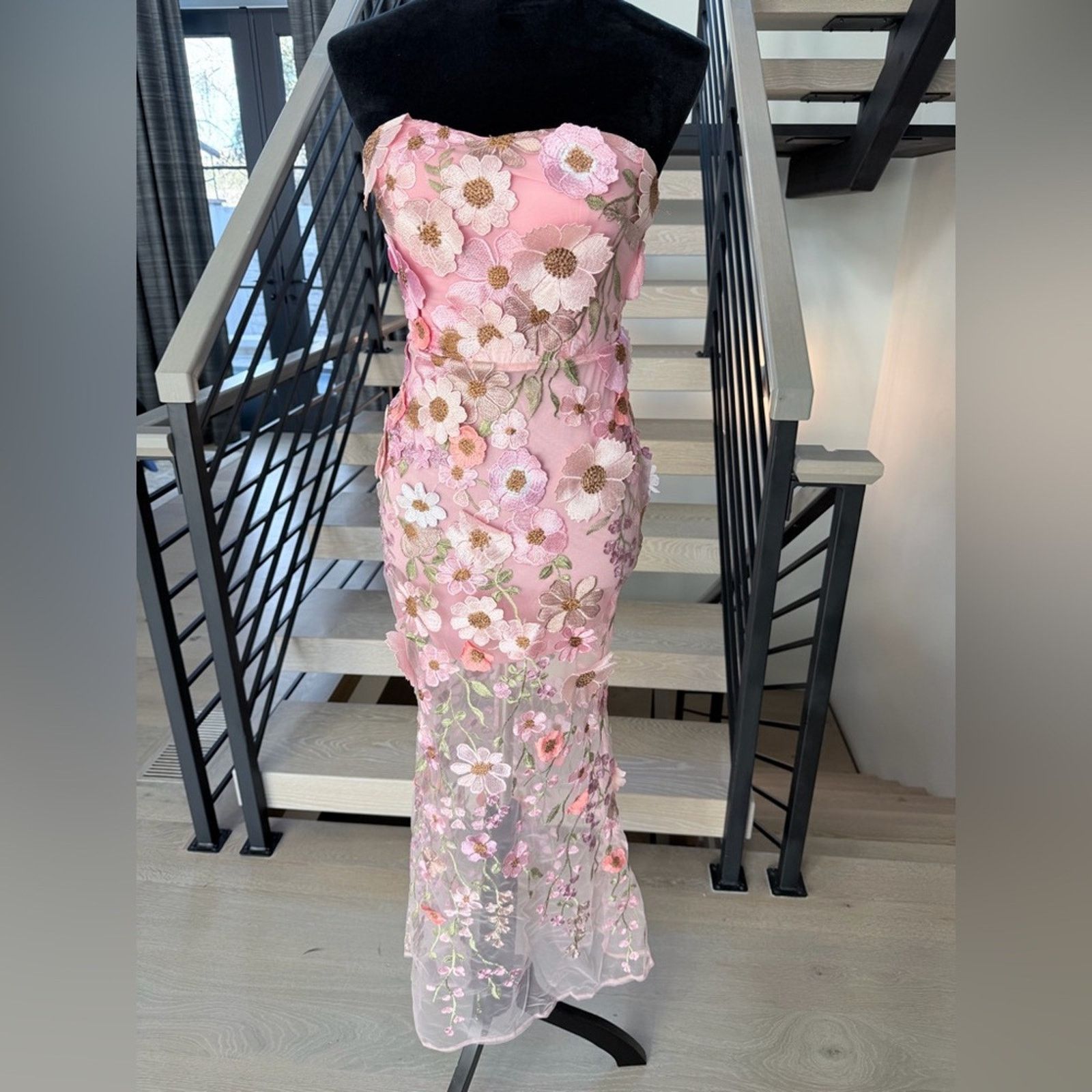 Other New Floral Strapless Pink Mermaid Dress size XS Size XS / US 0-2 / IT 36-38 - 7 Thumbnail