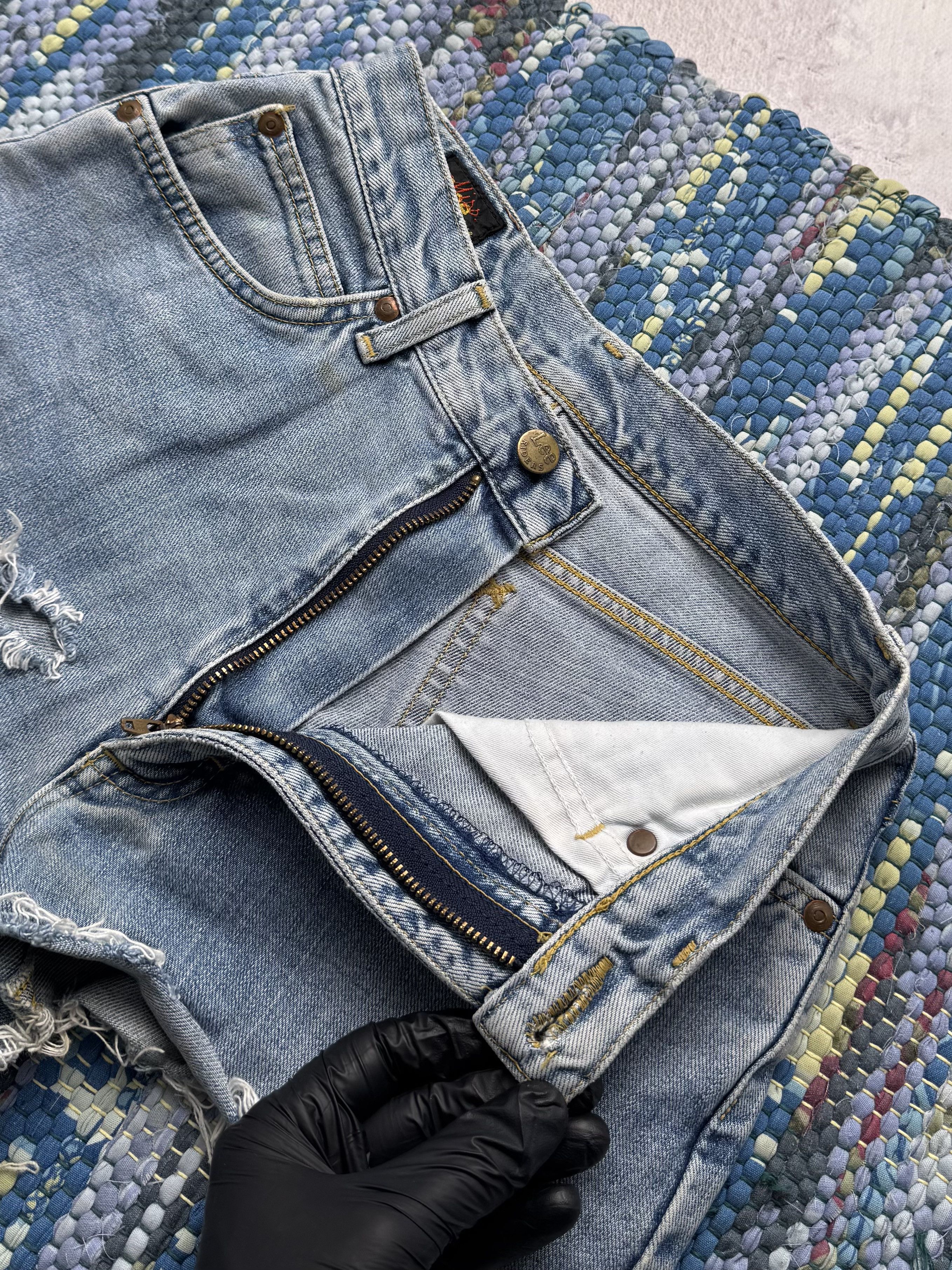 Vintage Vintage Denim Mini Shorts D15 Size 27" / US 4 / IT 40 - 5 Thumbnail
