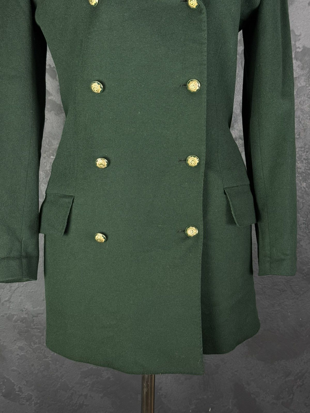 Versace Vintage Gianni Versace Double-Breasted Wool Coat Jacket Size M / US 6-8 / IT 42-44 - 5 Thumbnail