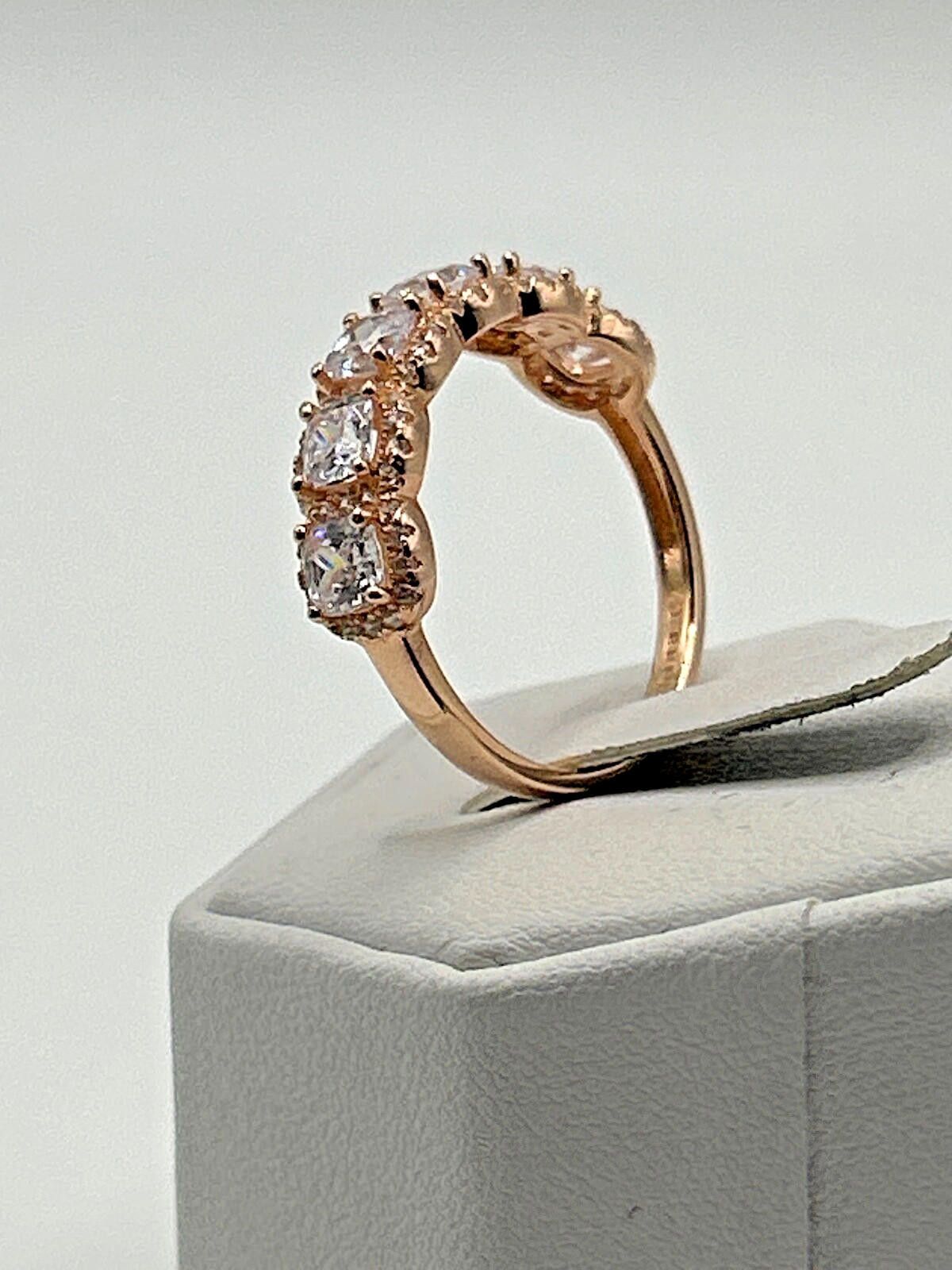 Sterling Silver 925 Vintage Sterling Silver Ring Size 9.75 Rose Gold Size ONE SIZE - 4 Thumbnail