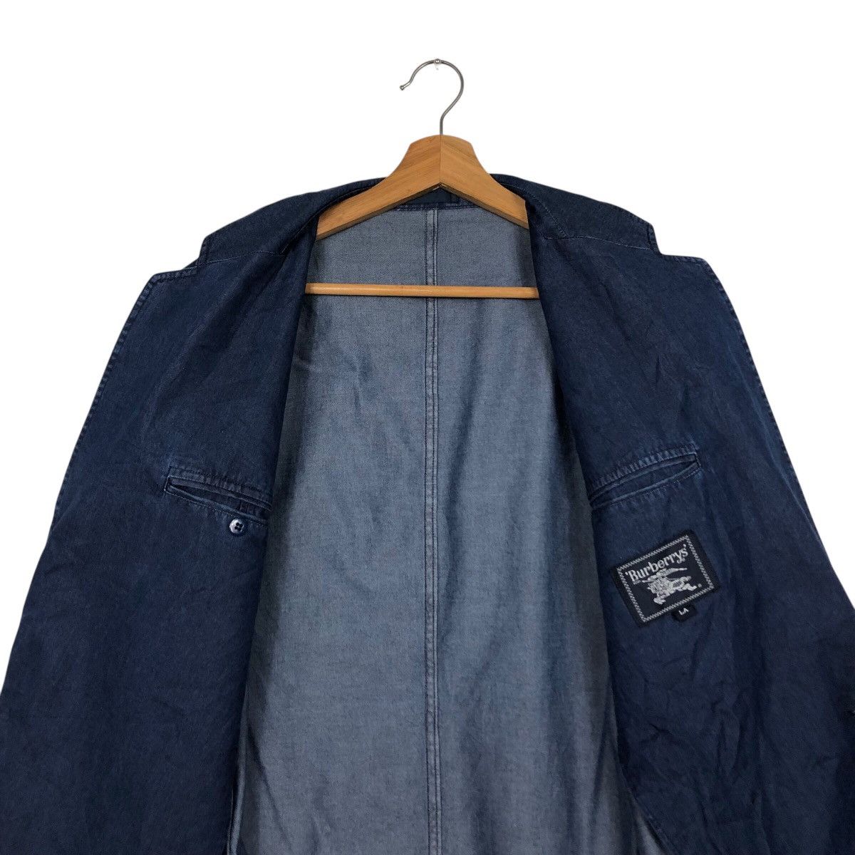 Burberry 📌Vintage Chore Jacket Denim Blue Burberrys Double Breast Size US M / EU 48-50 / 2 - 15 Thumbnail