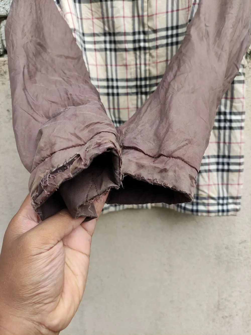 Burberry × Vintage BURBERRY NOVA CHECK VINTAGE REVERSIBLE DOWN JACKET Size US XS / EU 42 / 0 - 6 Thumbnail