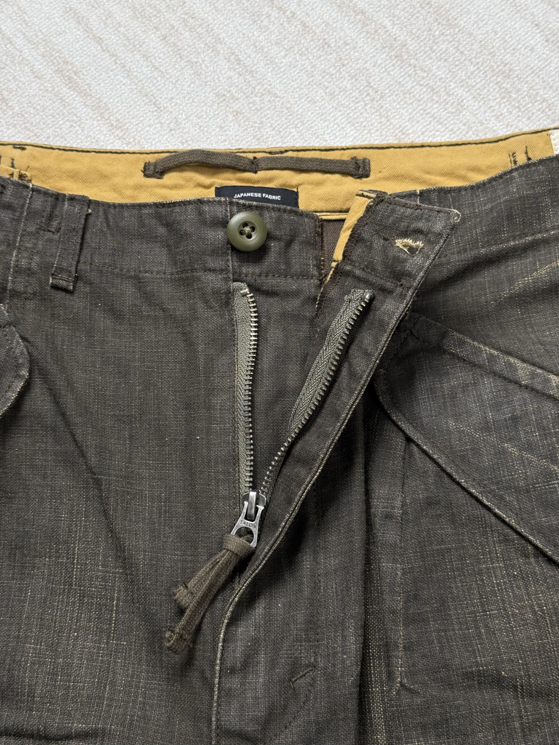 R13 UNWORN* R13 MARK MILITARY CARGO PANTS - BLACK CANVAS Size US 33 - 6 Thumbnail