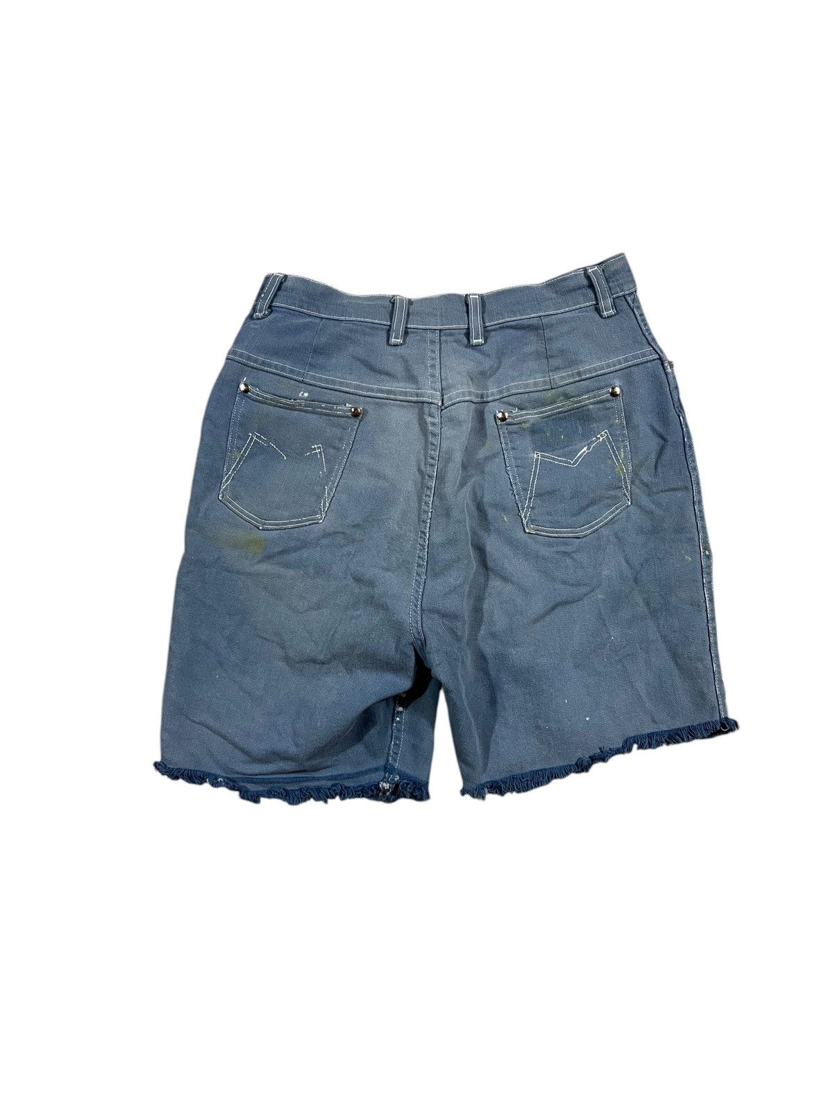 Vintage × Wrangler Vintage 60s Wrangler Blue Bell Jean Shorts Jorts Faded Blue Size 28" / US 6 / IT 42 - 2 Thumbnail