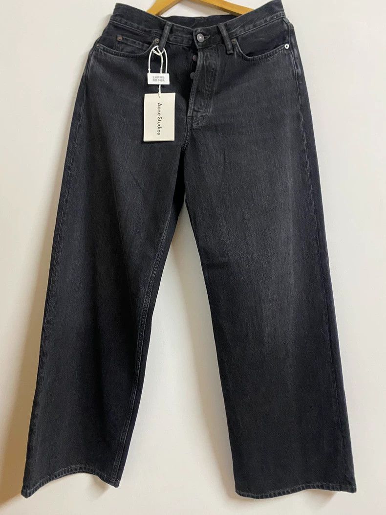 Acne Studios acne studios Wide-leg washed black jeans 2502-Nextarrow Size US 28 / EU 44 - 2 Thumbnail