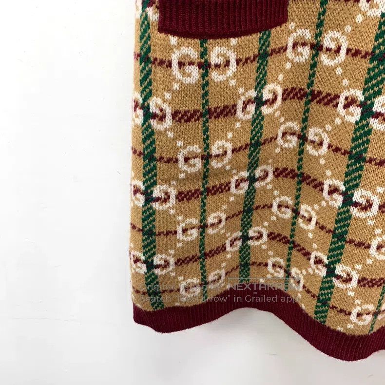 Gucci Gucci Colour block logo jacquard full print wool round nec Size M / US 6-8 / IT 42-44 - 5 Thumbnail