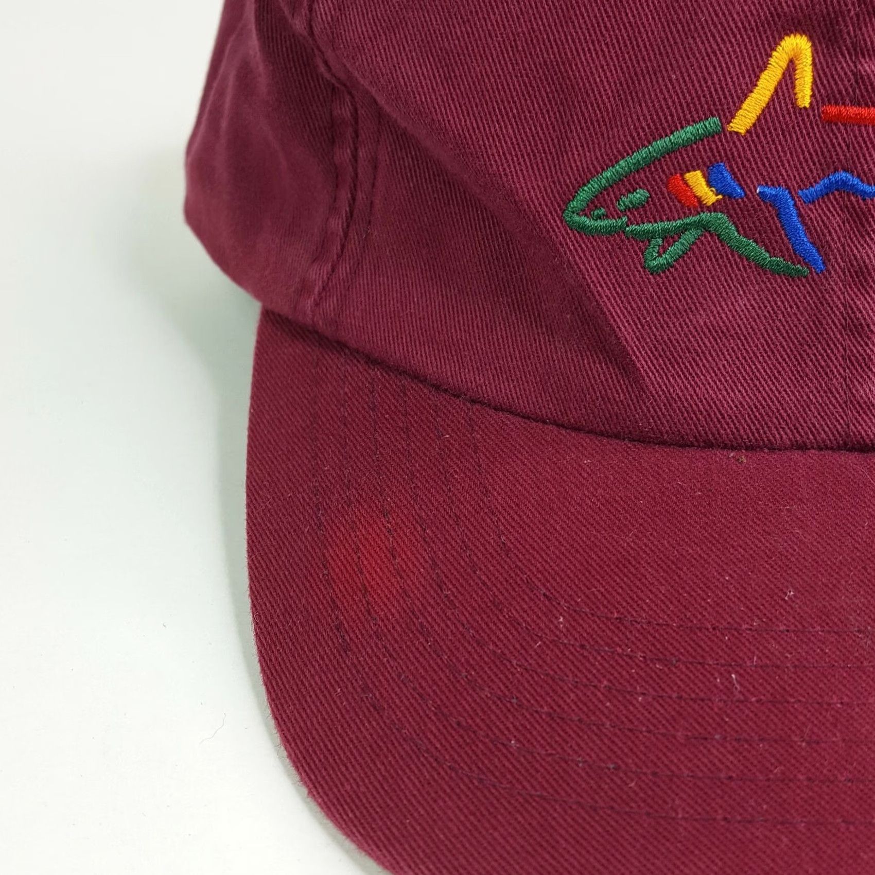 Logo 7 VINTAGE Greg Norman Shark Snapback Golf Hat GN Logo PGA Baseball Cap Adjustable Red 90s Y2K Mens Hat Size ONE SIZE - 5 Thumbnail