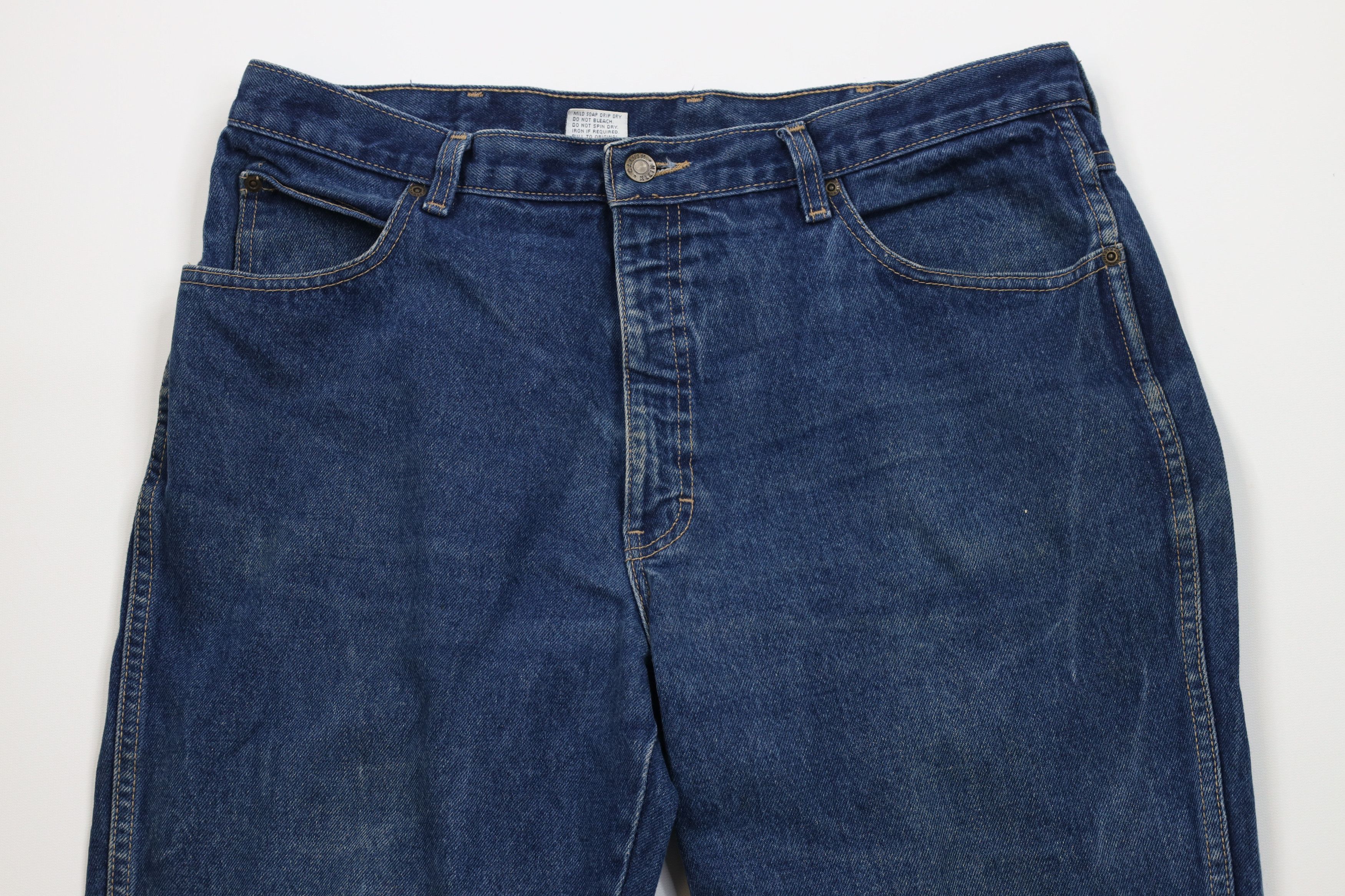 Calvin Klein Vintage 80s 90s Calvin Klein Wide Leg Denim Jeans Cotton USA Size US 36 / EU 52 - 2 Thumbnail