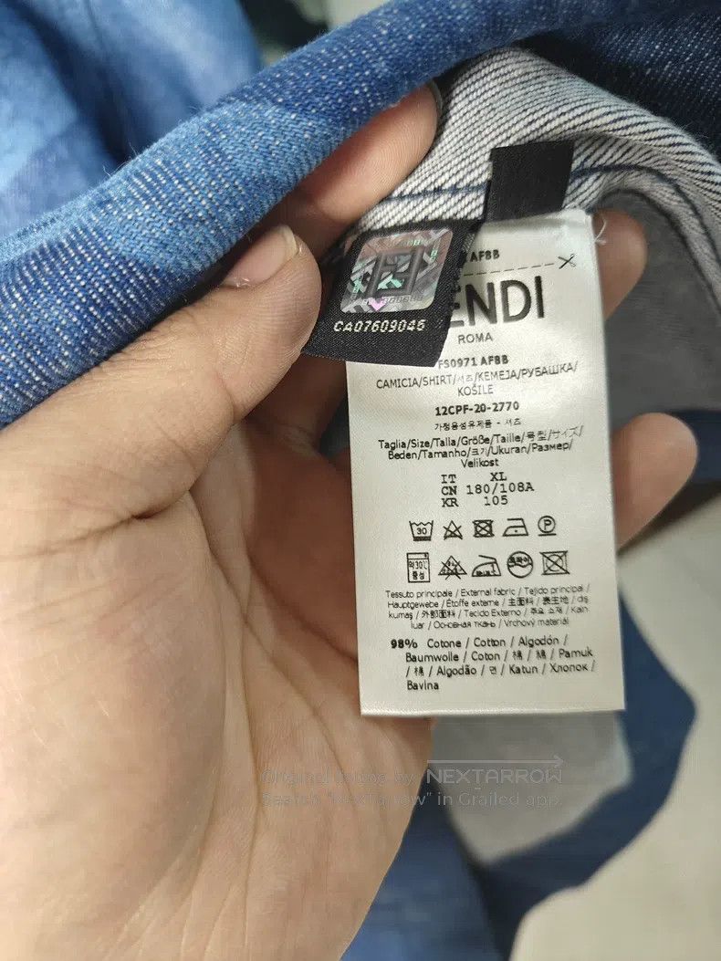 Fendi Fendi Denim short-sleeve Size US XL / EU 56 / 4 - 3 Thumbnail