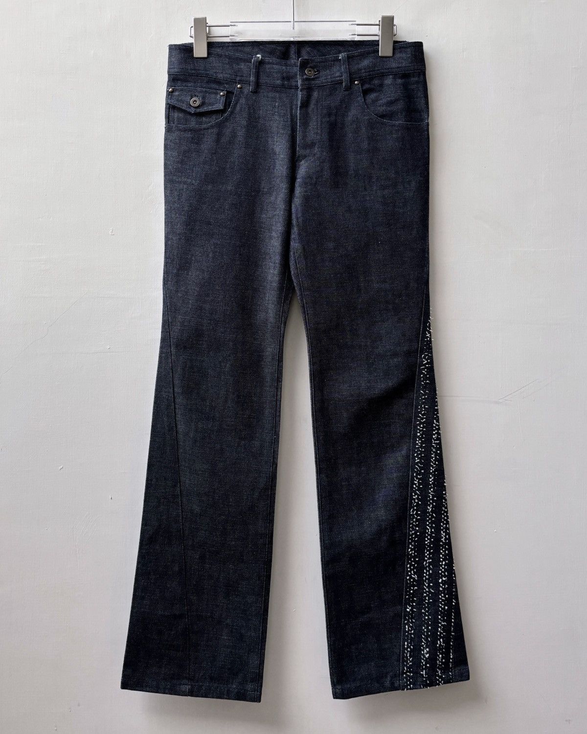 パンツ Y-3 flared denim pants Logo Blue 29 05SS Y-3 Y-3 Denim Jeans Relaxed Fit Pocket Pants Logo Blue 30R | Grailed