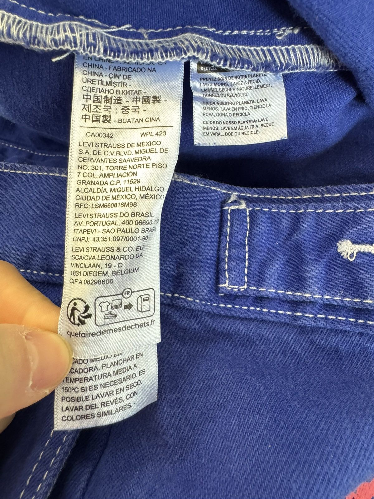(B).Stroy × DENIM TEARS Denim Tears Bstroy Type-2 Denim Trucker Jacket Blue Size US L / EU 52-54 / 3 - 6 Thumbnail