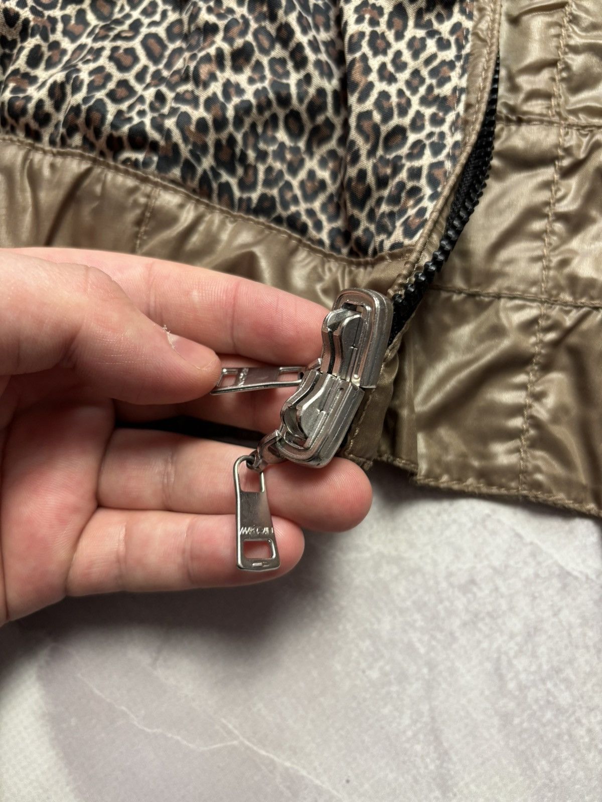 Other Marc Cain Reversible Nylon Jacket Brown / Leopard Print Size M / US 6-8 / IT 42-44 - 18 Thumbnail