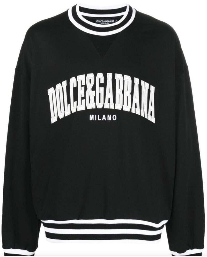 Dolce & Gabbana Dolce & Gabbana Logo Appliqué Varsity Sweatshirt Size US XS / EU 42 / 0 - 7 Thumbnail