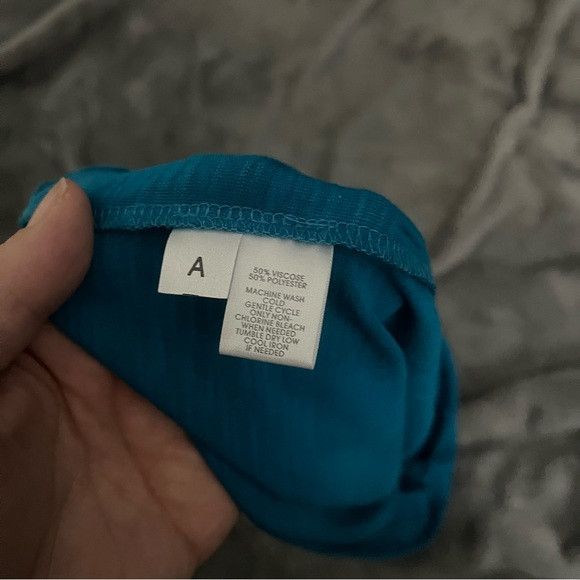 Loft Loft blue ruffle tank top size small Size S / US 4 / IT 40 - 6 Thumbnail