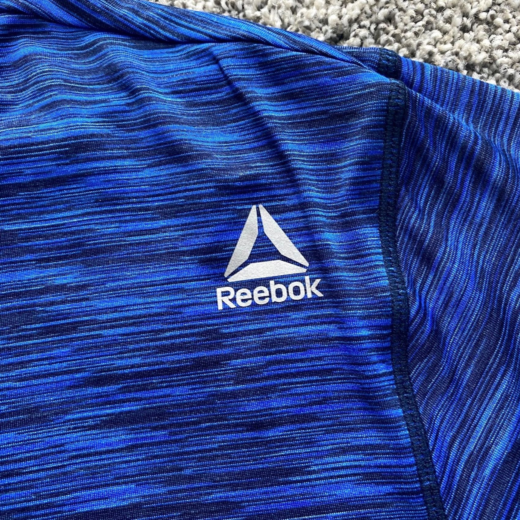 Reebok Reebok Shirt Mens S Blue Heather Short Sleeve Performance Lightweight Athletic Size US S / EU 44-46 / 1 - 2 Thumbnail