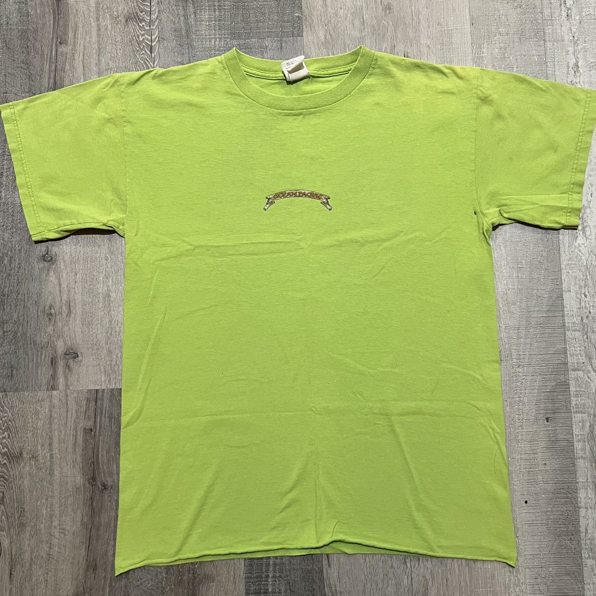 Ocean Pacific × Vintage VTG Ocean Pacific Lime Green Beach Surfer Skater Surf Shirt Size US L / EU 52-54 / 3 - 2 Thumbnail
