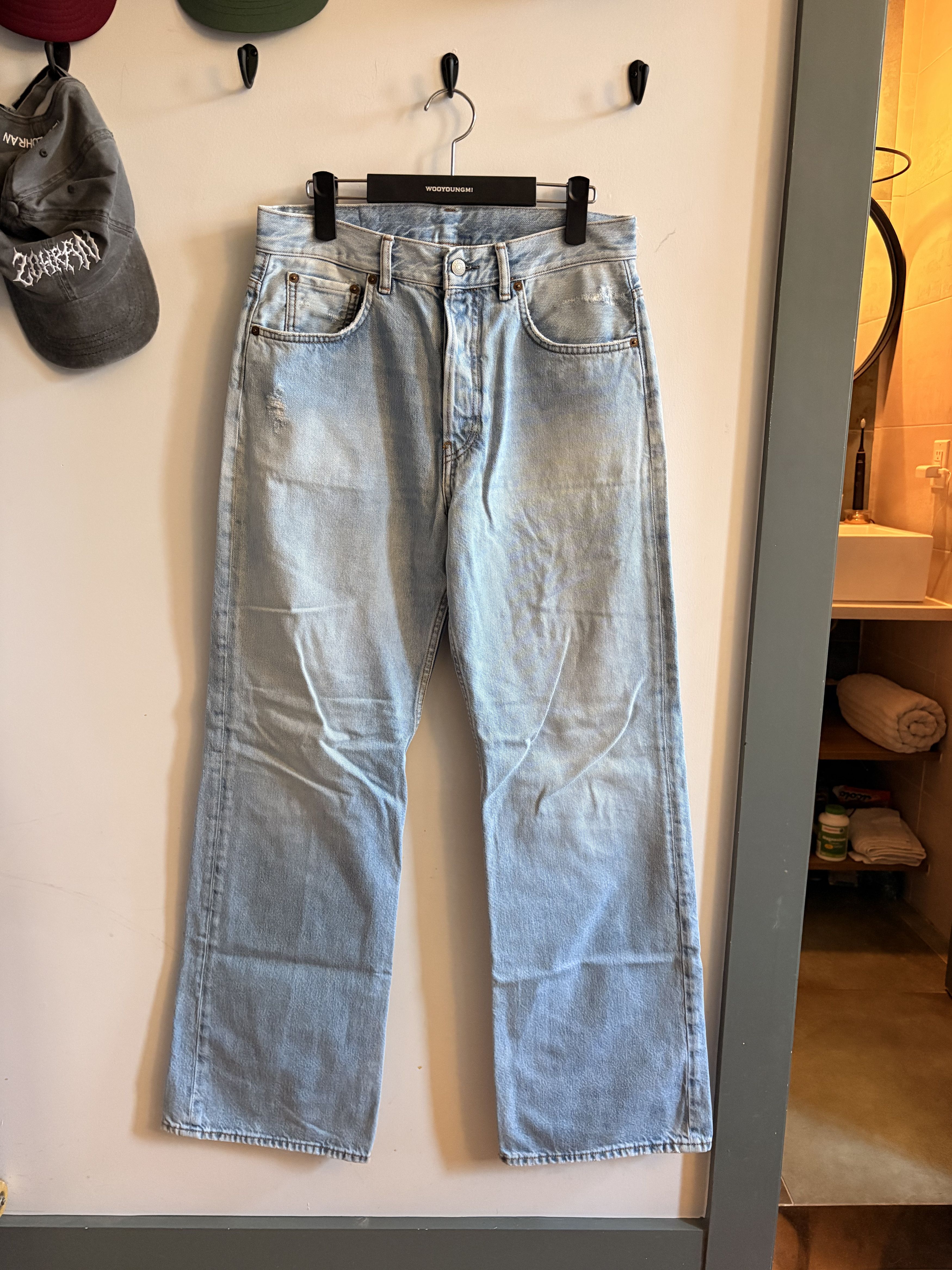 Acne Studios Slightly Flared Loose Washed Jeans Size US 31 - 1 Thumbnail