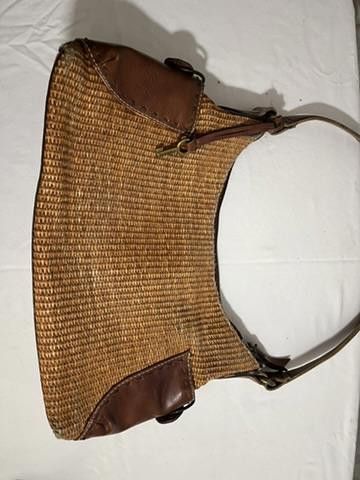 Fossil Fossil Woven Straw & Leather Handbag Size ONE SIZE - 1 Thumbnail